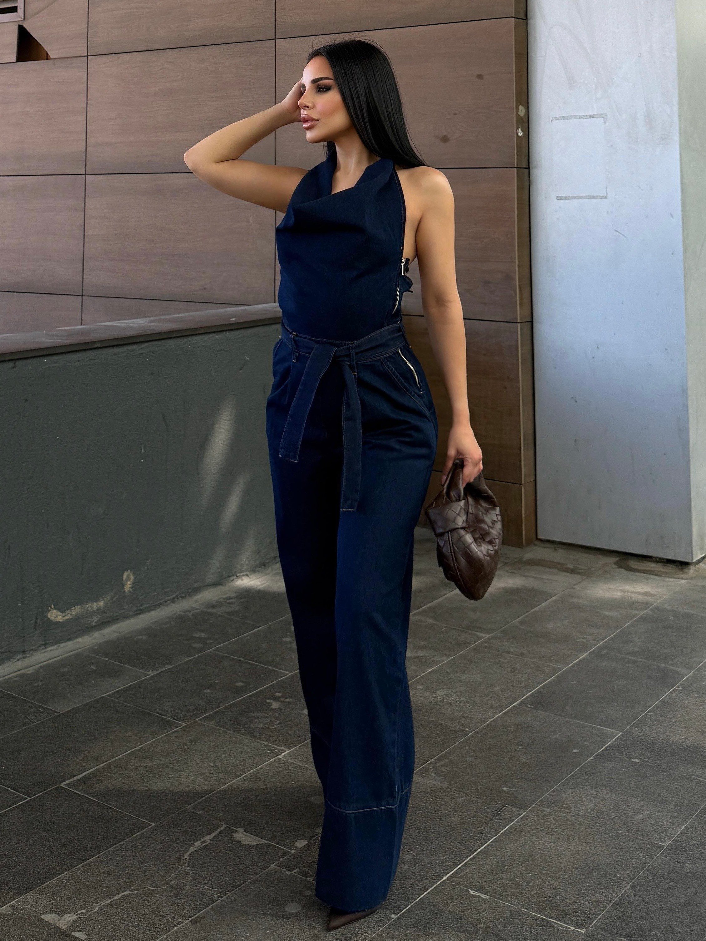 Nilsa Denim Tulum Lacivert