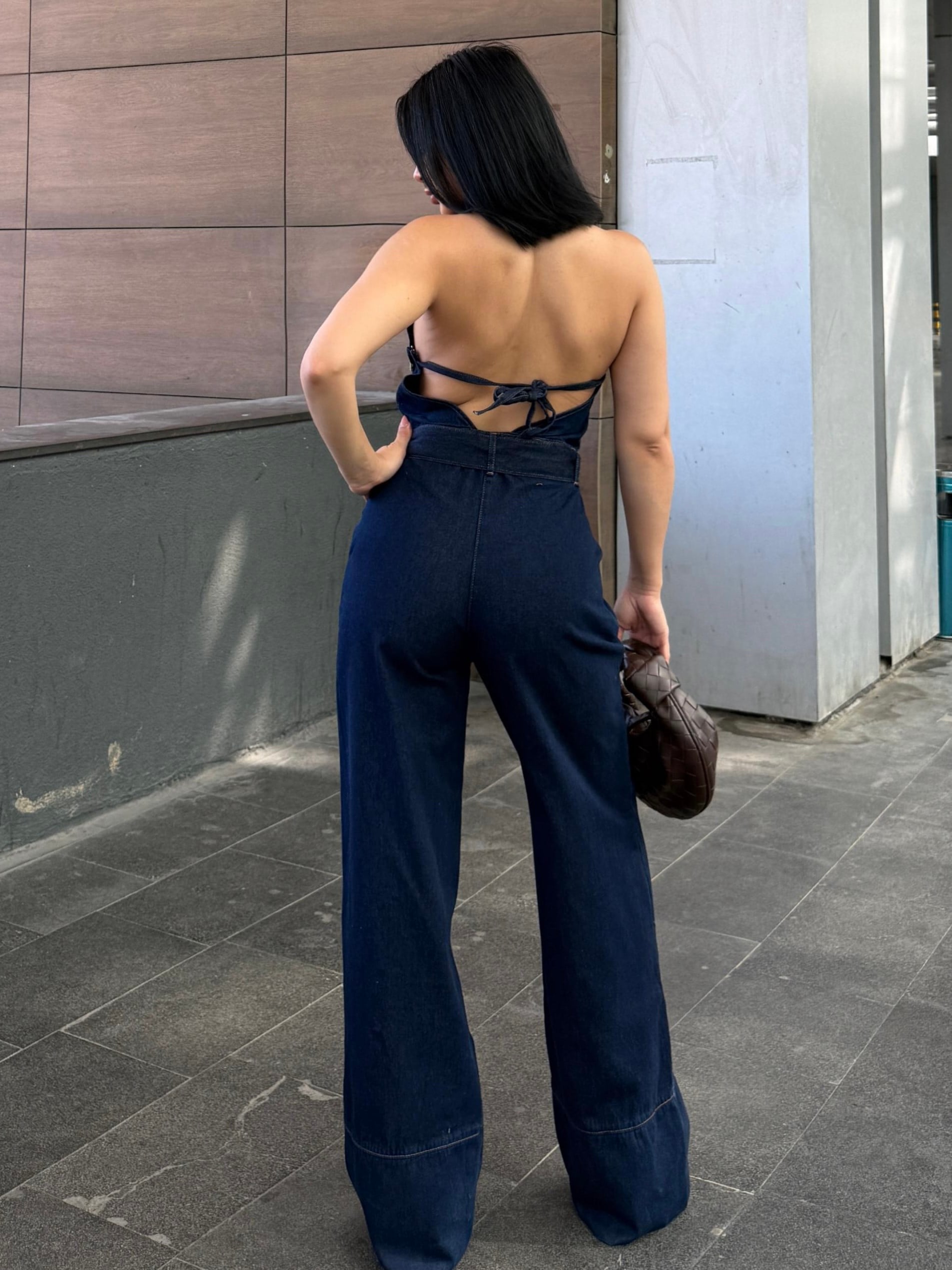 Nilsa Denim Tulum Lacivert