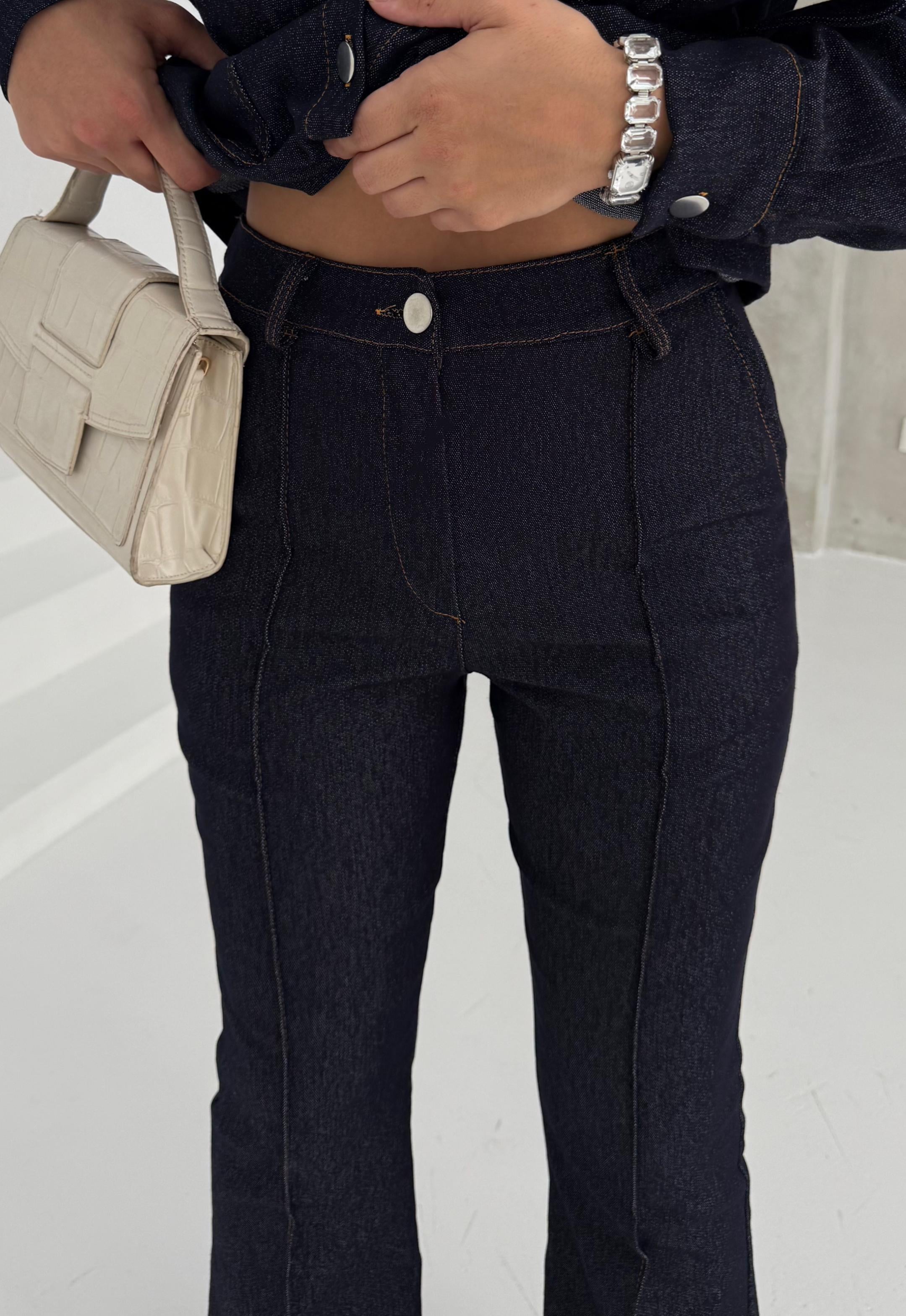 Palmut Denim Takım Lacivert