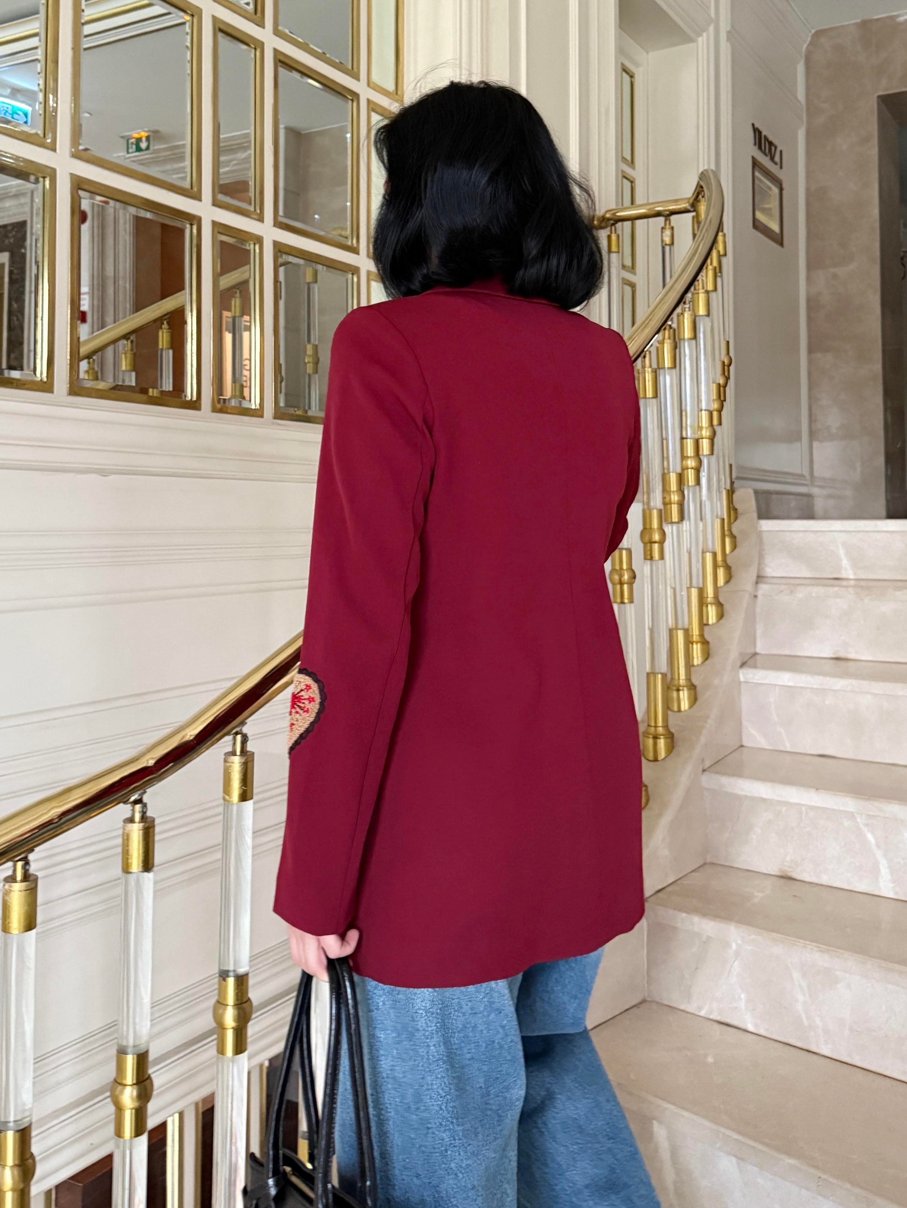 Rubia Tasarım Blazer Ceket Bordo