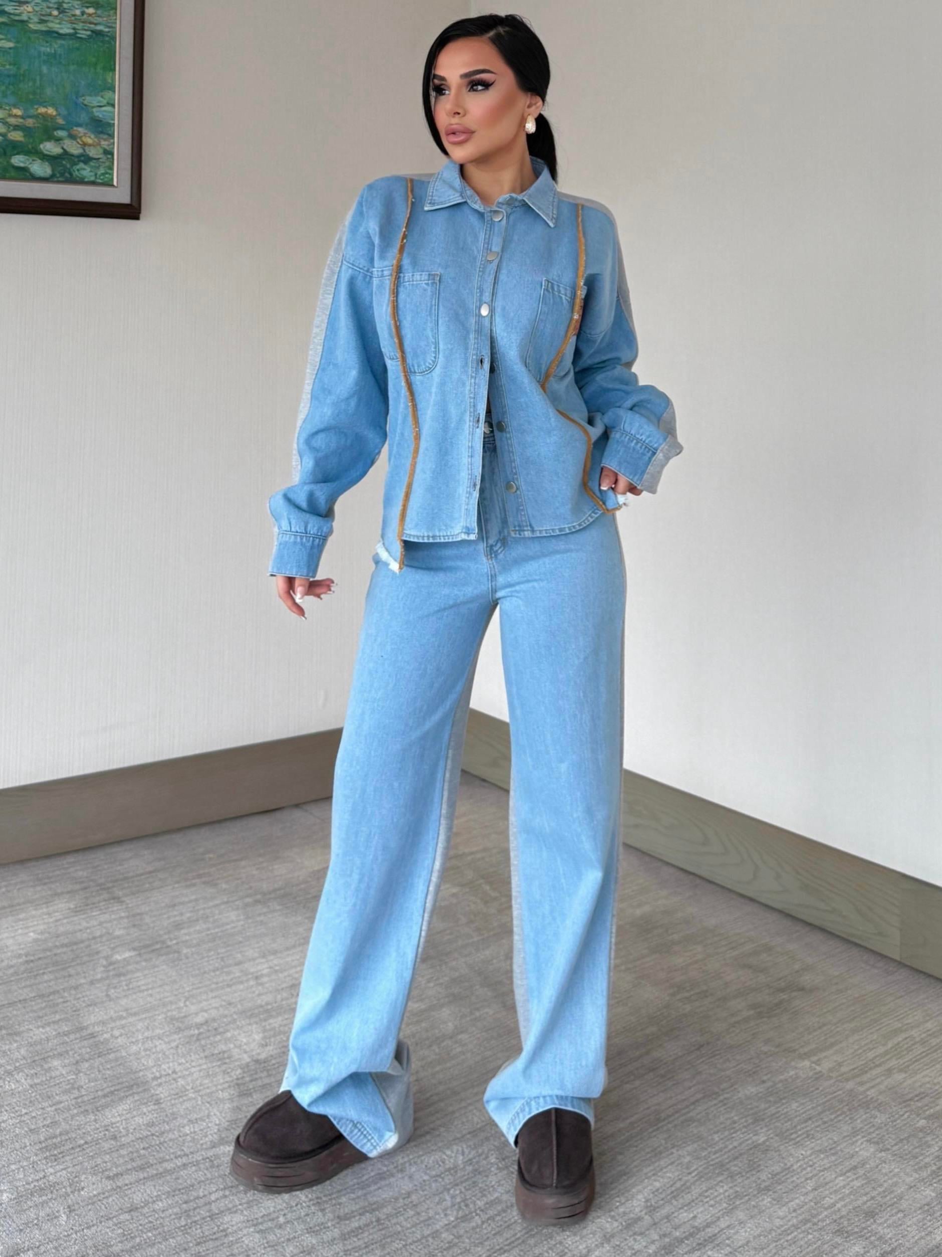 Scato Denim Takım Mavi