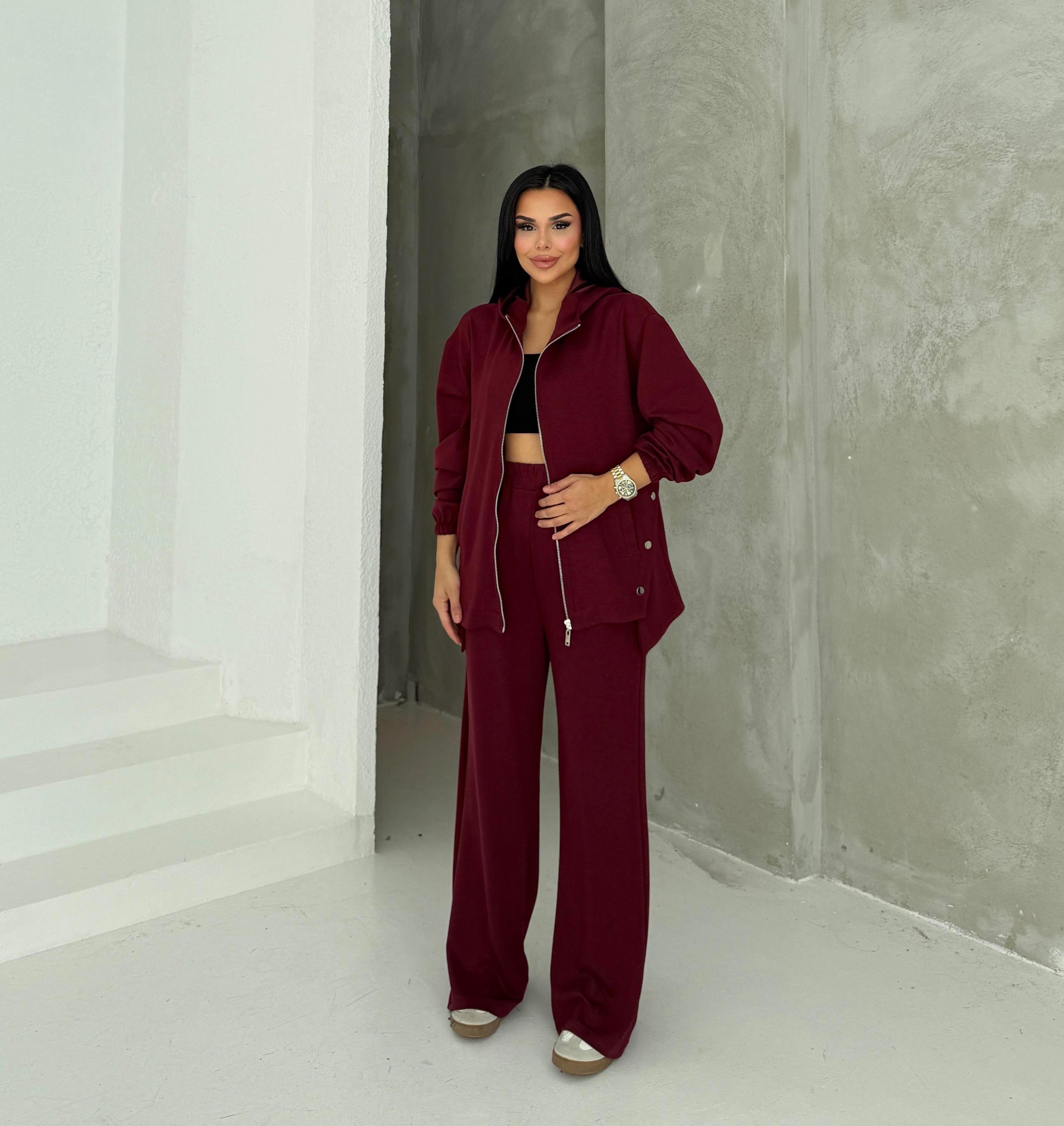 Sendy İkili Modal Takım Bordo