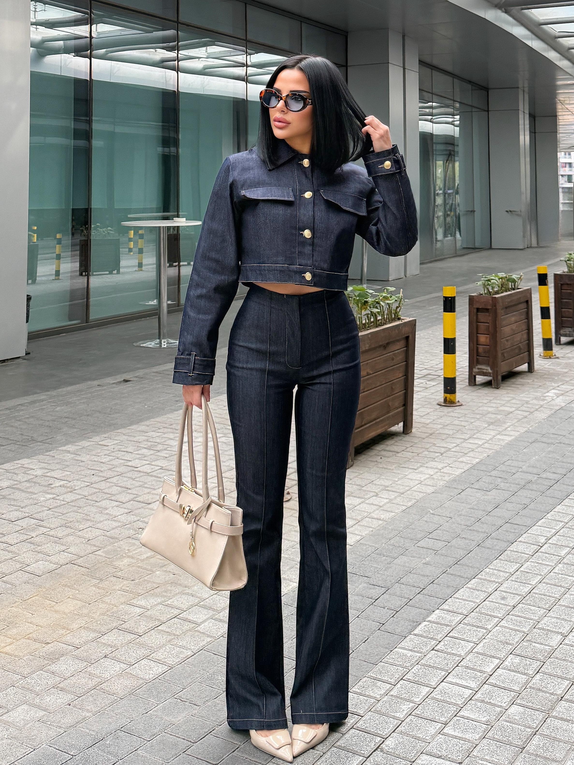 Sezan Denim Takım Lacivert