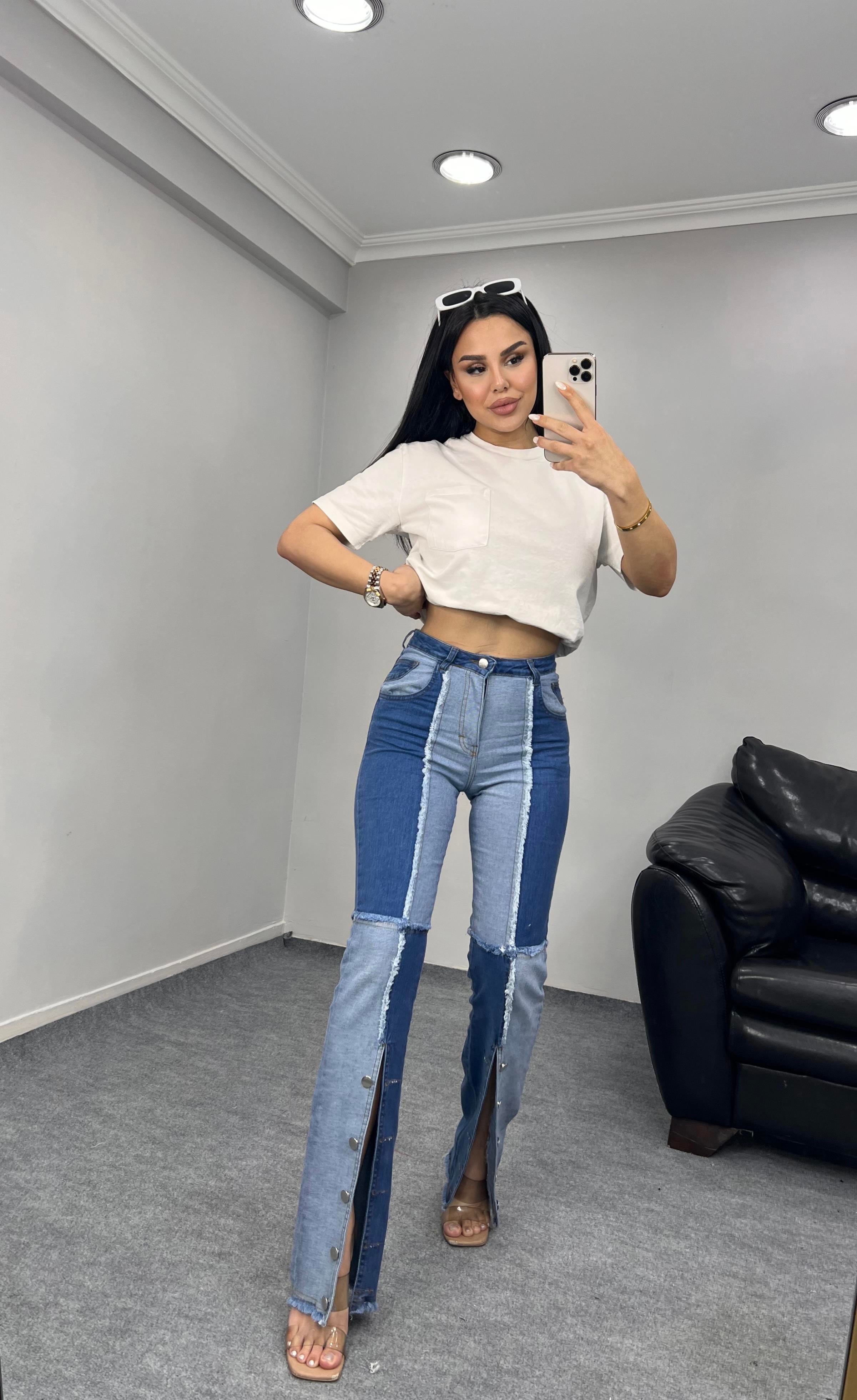 Silvia Parçalı Jean Mavi