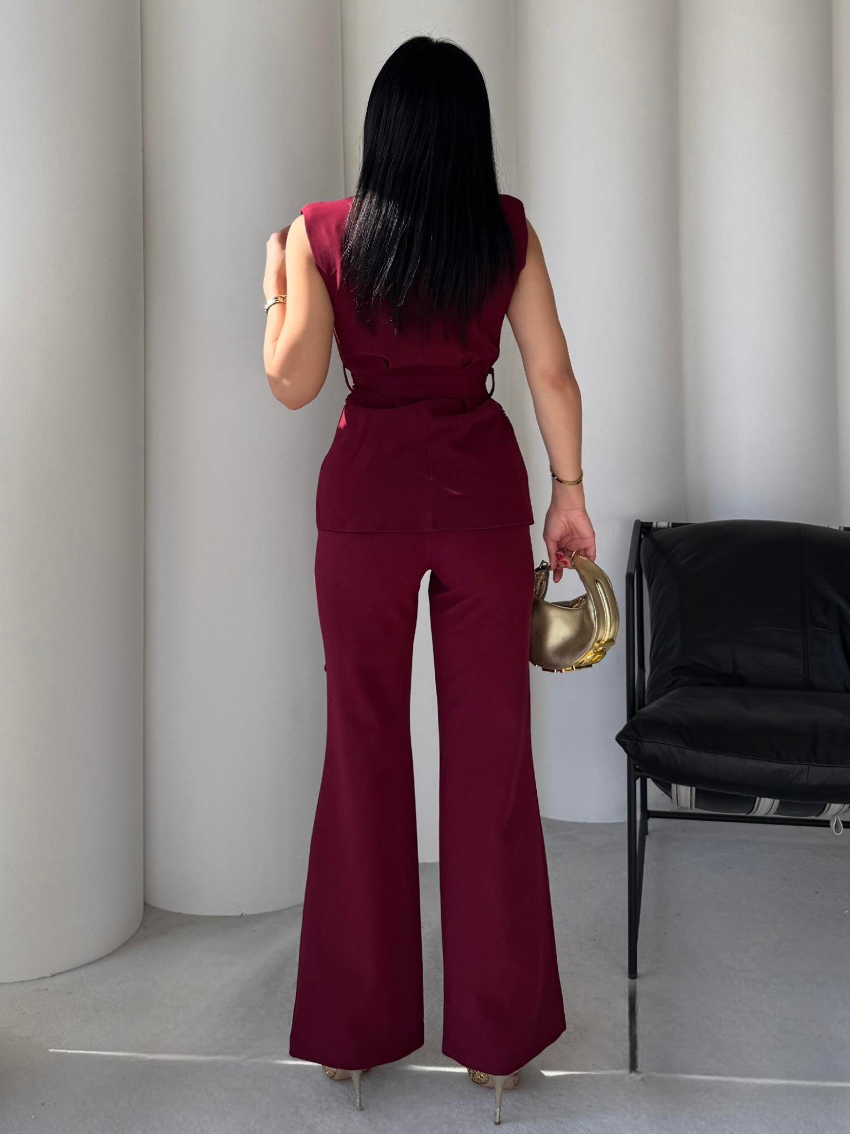 Vassi Şık İkili Takım Bordo