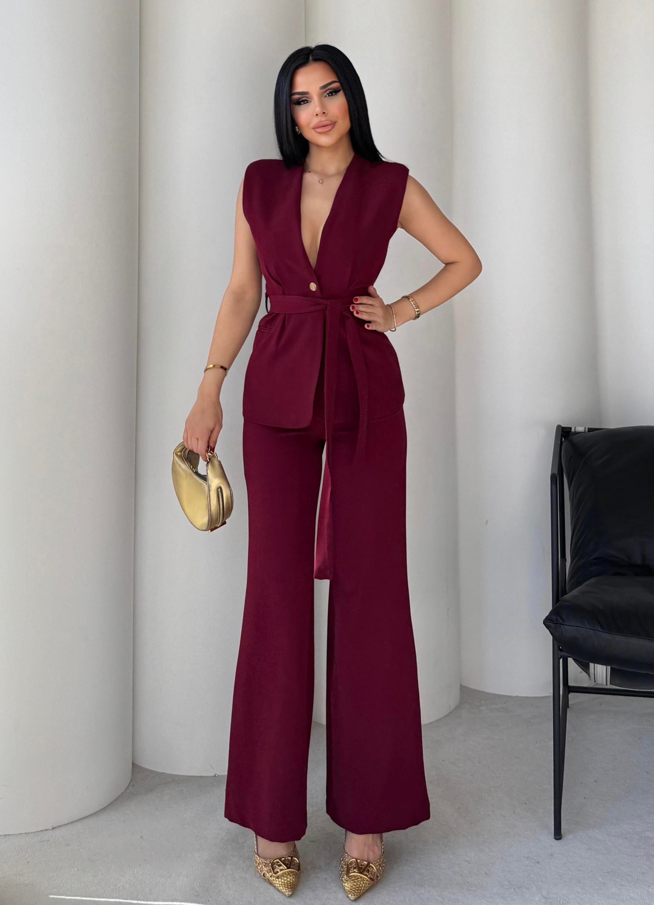 Vassi Şık İkili Takım Bordo