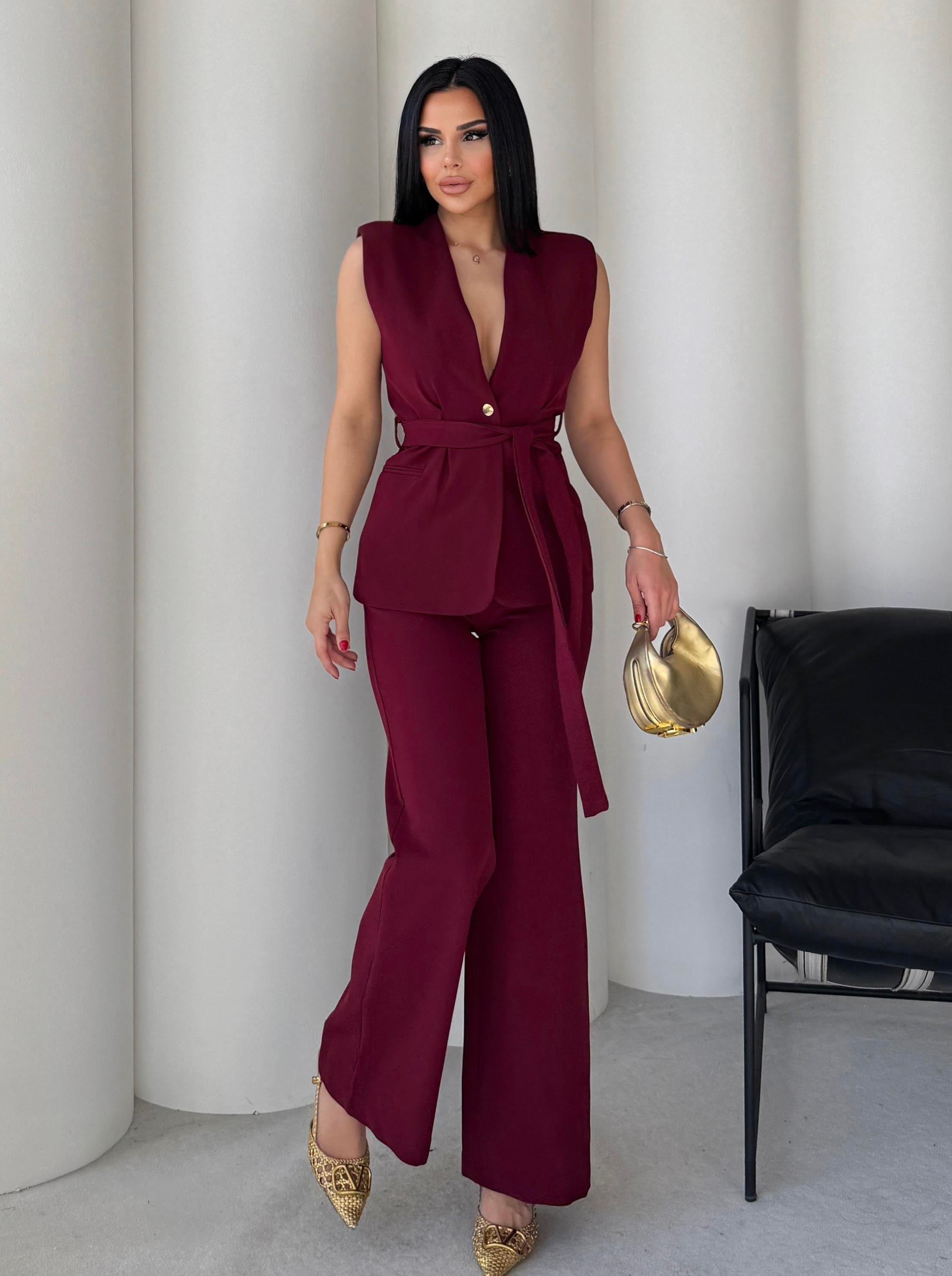Vassi Şık İkili Takım Bordo