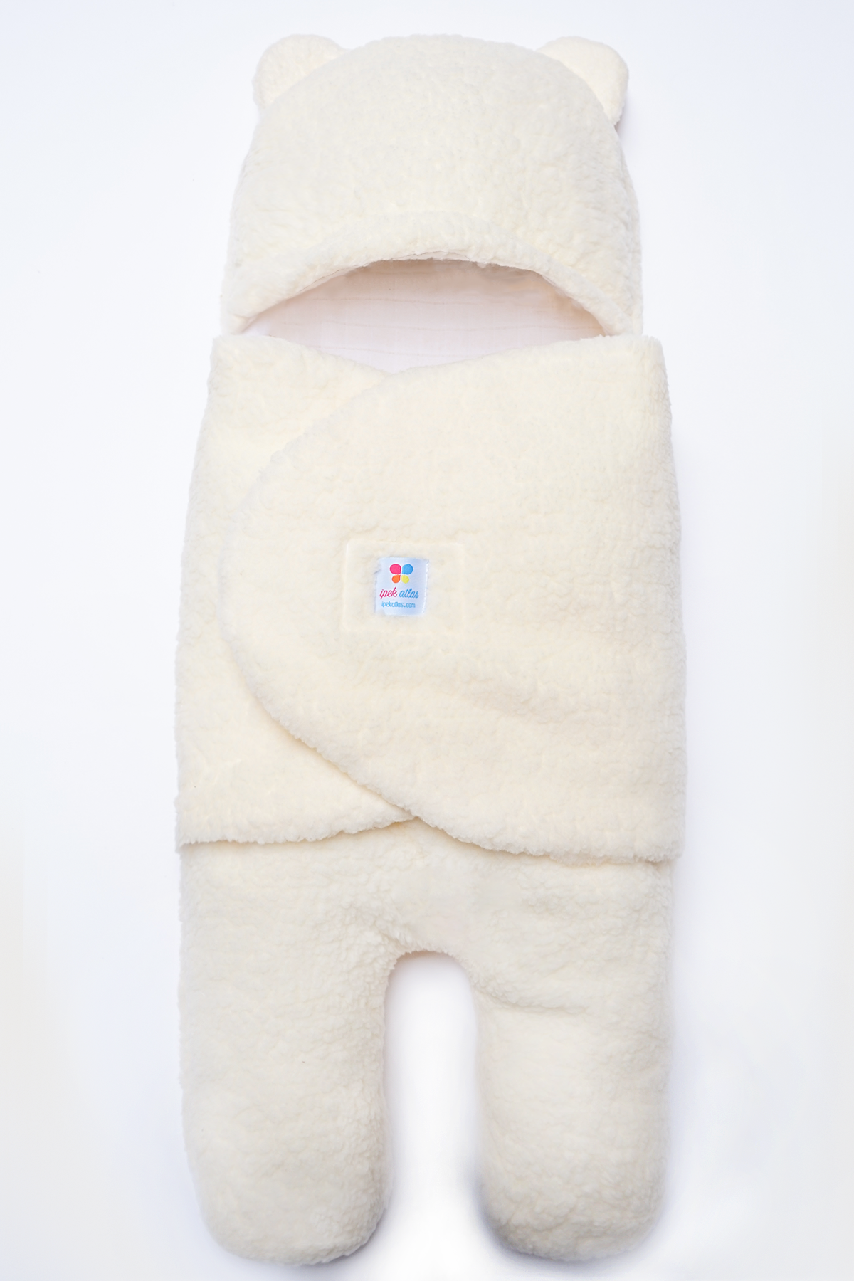  Ayıcık Tasarımlı Müslin Astarlı Peluş Kundak