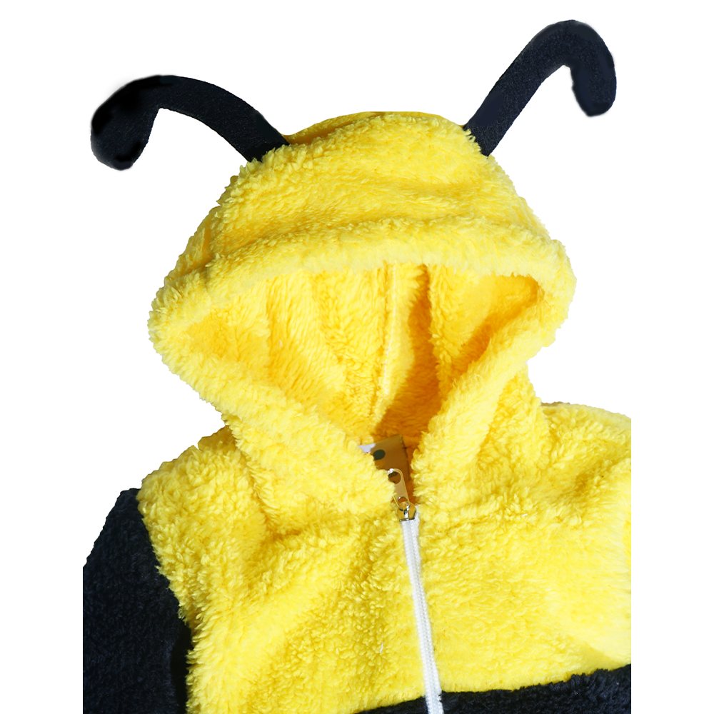  Kız Erkek Bebek Ve Çocuk Kışlık Peluş Arı Tulum