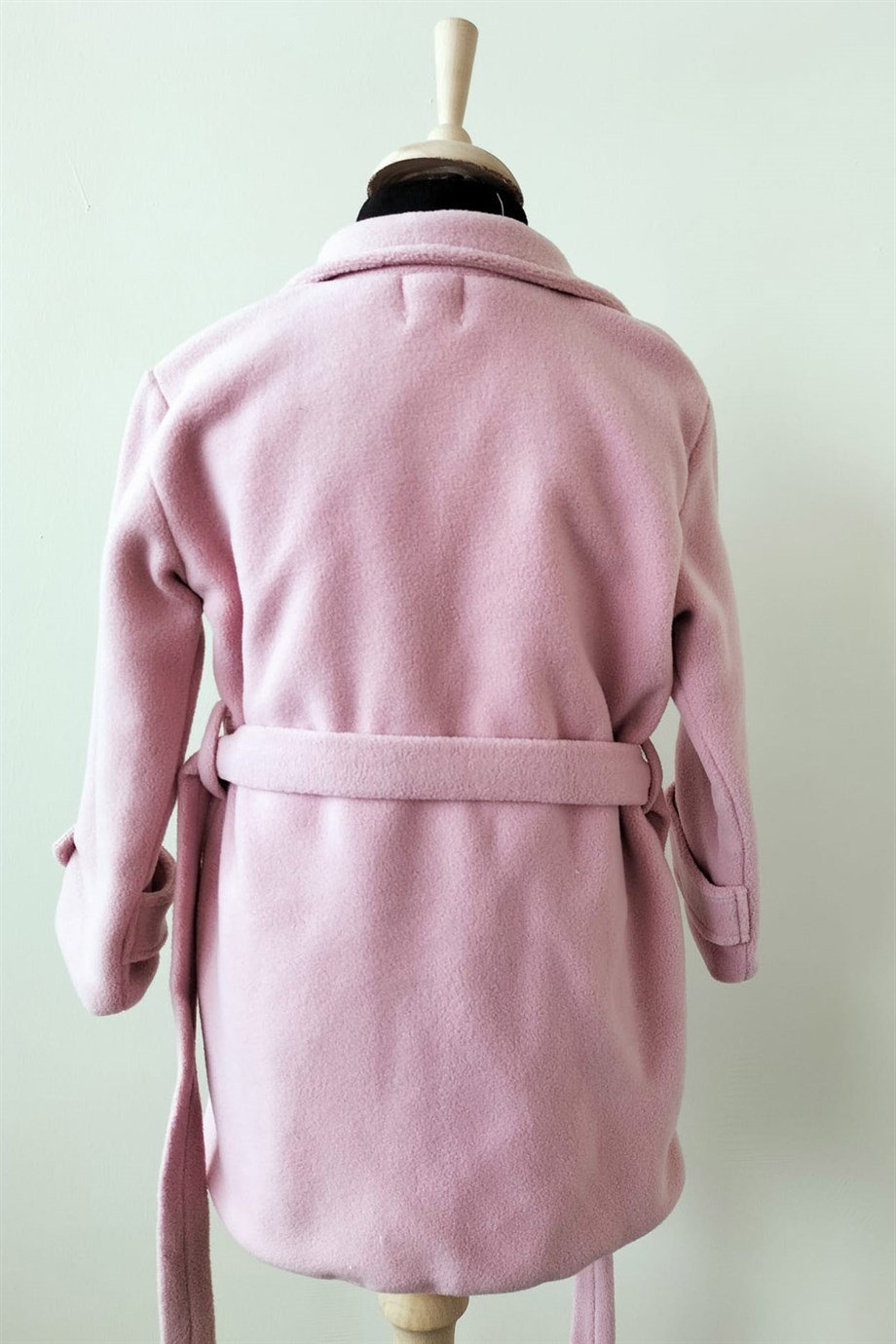 1-12 Yaş Kız Çocuk Mevsimlik Müslin Astarlı Trençkot