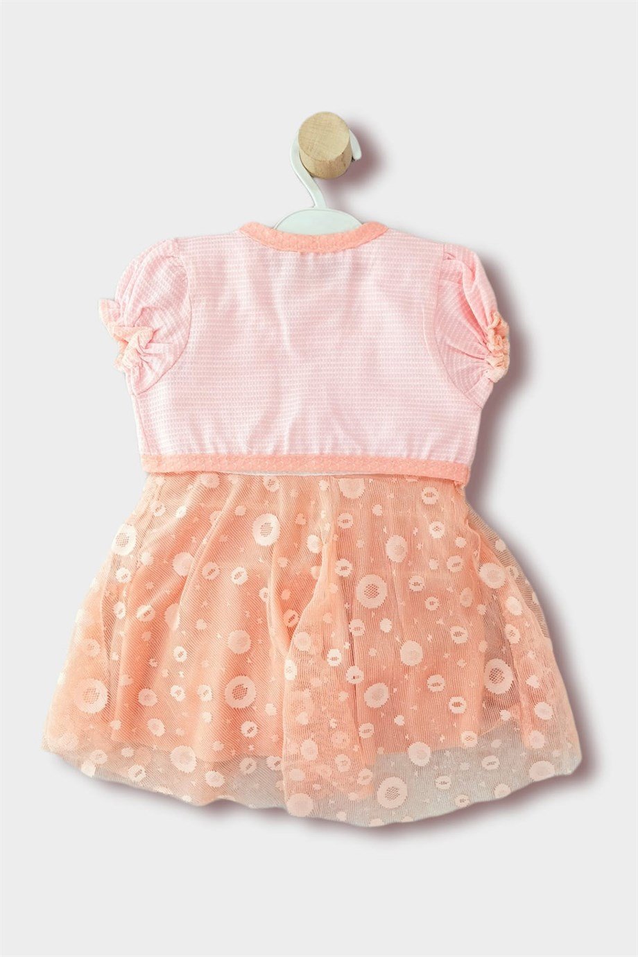 1-3 Yaş Kız Çocuk Taçlı Bolerolu Tül Etekli Elbise
