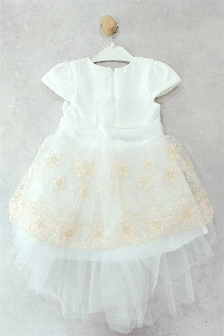 1-4 Yaş Kız Çocuk Taçlı Tül Etekli Elbise