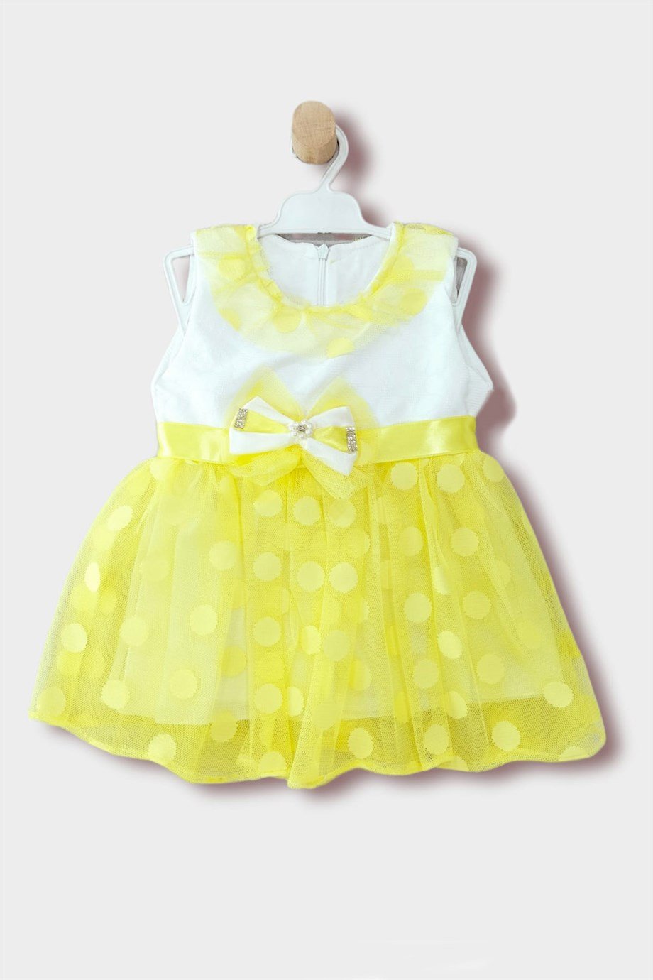 1-4 Yaş Kız Çocuk Tül Etekli Kolsuz Elbise