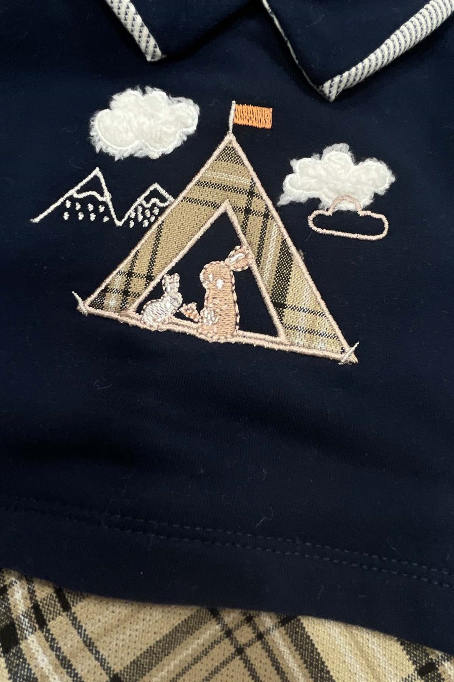 Erkek Bebek Pamuklu Uzun Kollu Çıtçıtlı Takım