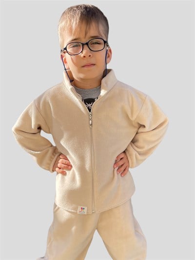 Erkek Çocuk Fermuarlı Uzun Kollu İkili Polar Takım