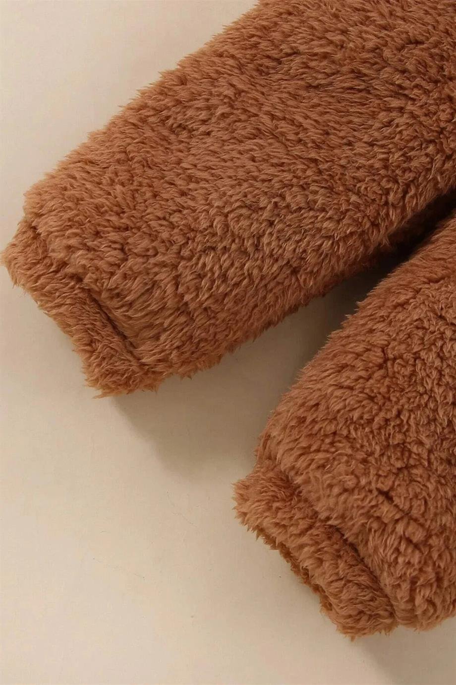 Erkek Kız Bebek ve Çocuk Peluş Cepli İkili Takım