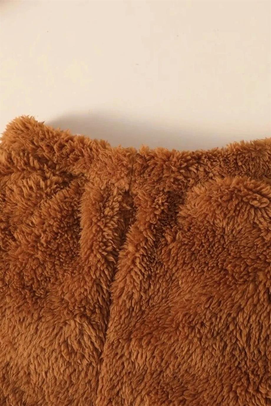 Erkek Kız Bebek ve Çocuk Peluş Cepli İkili Takım