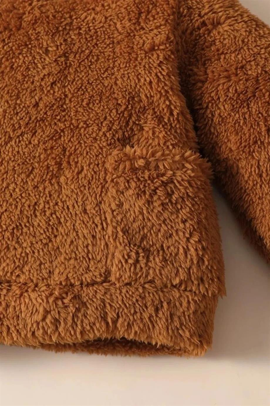 Erkek Kız Bebek ve Çocuk Peluş Cepli İkili Takım