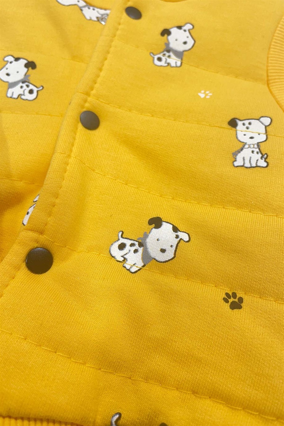 Erkek Sarı Hırkalı Bebek Takımı