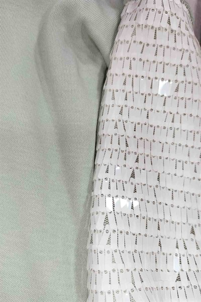 Kız Bebek Mint Yeşil Pullu Tavşancık Desenli İkili Takım