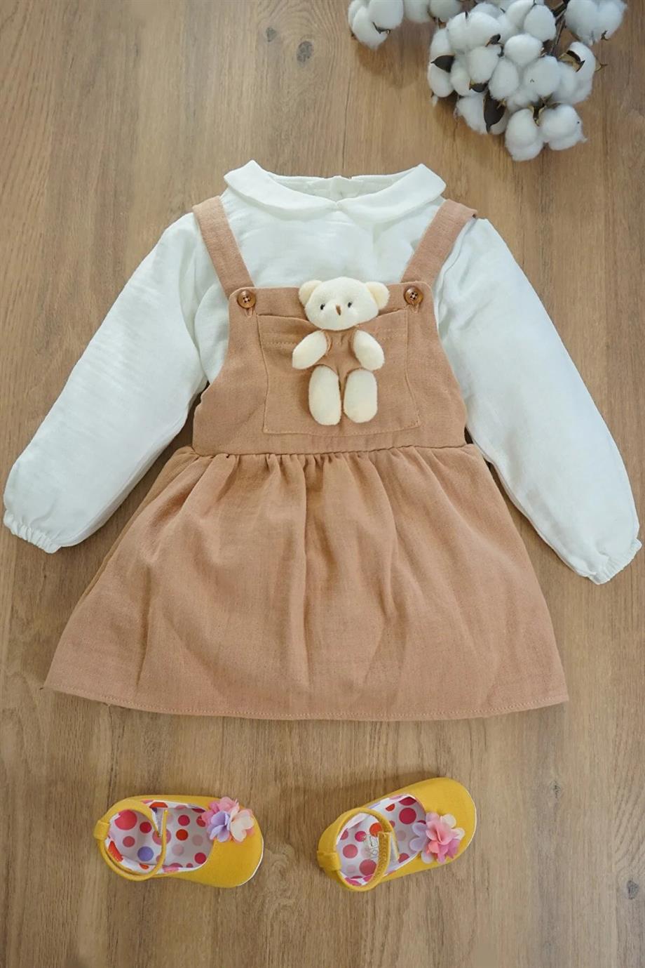 Kız Bebek Müslin İkili Takım