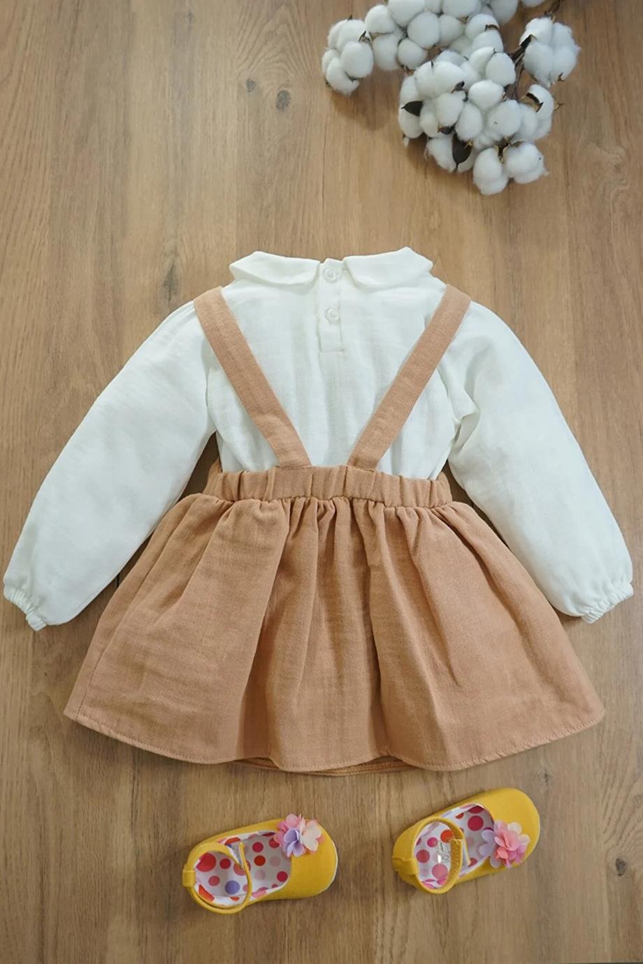 Kız Bebek Müslin İkili Takım