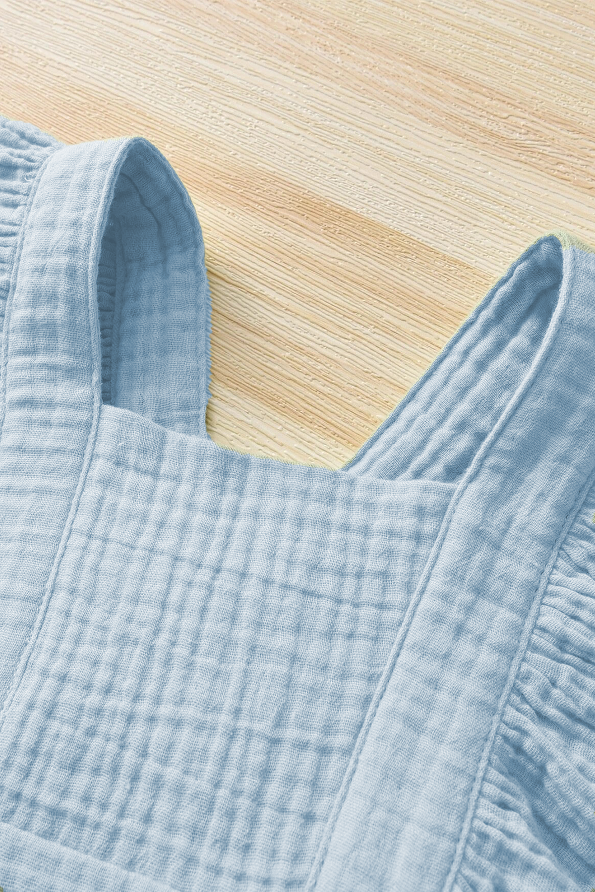 Kız Bebek Ve Çocuk Fırfırlı Kolsuz Müslin Elbise