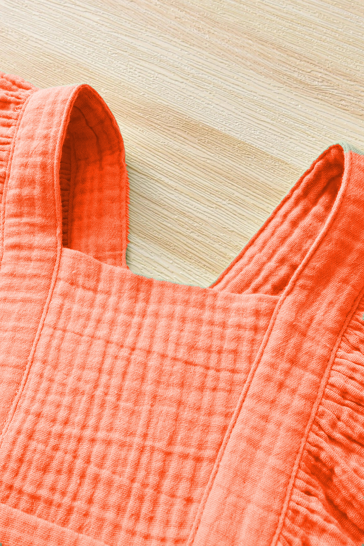 Kız Bebek Ve Çocuk Fırfırlı Kolsuz Müslin Elbise