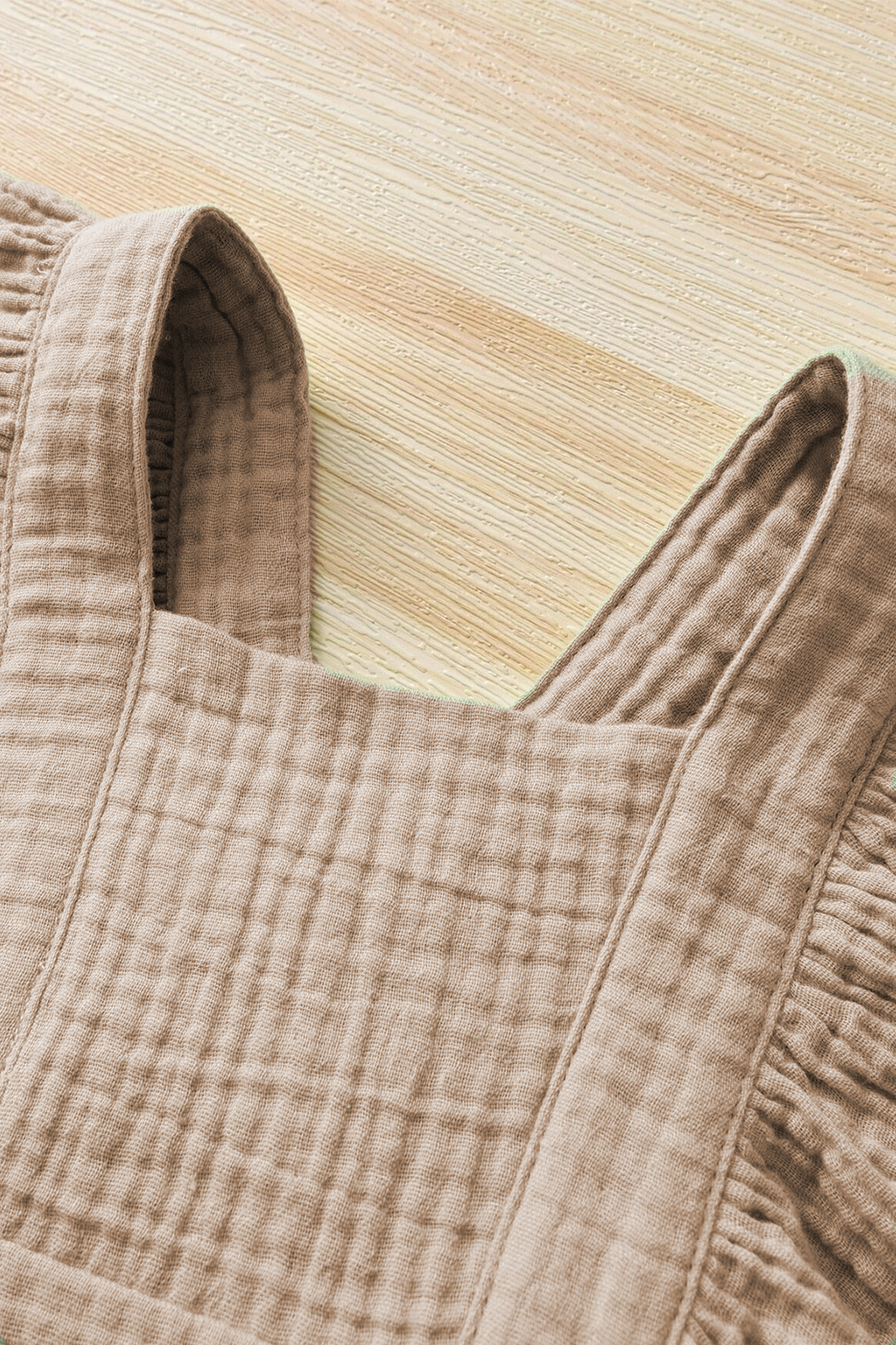 Kız Bebek Ve Çocuk Fırfırlı Kolsuz Müslin Elbise