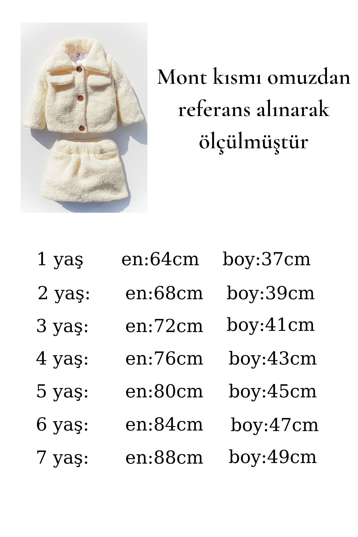Kız Bebek Ve Çocuk Müslin Astarlı Peluş Etekli Takım
