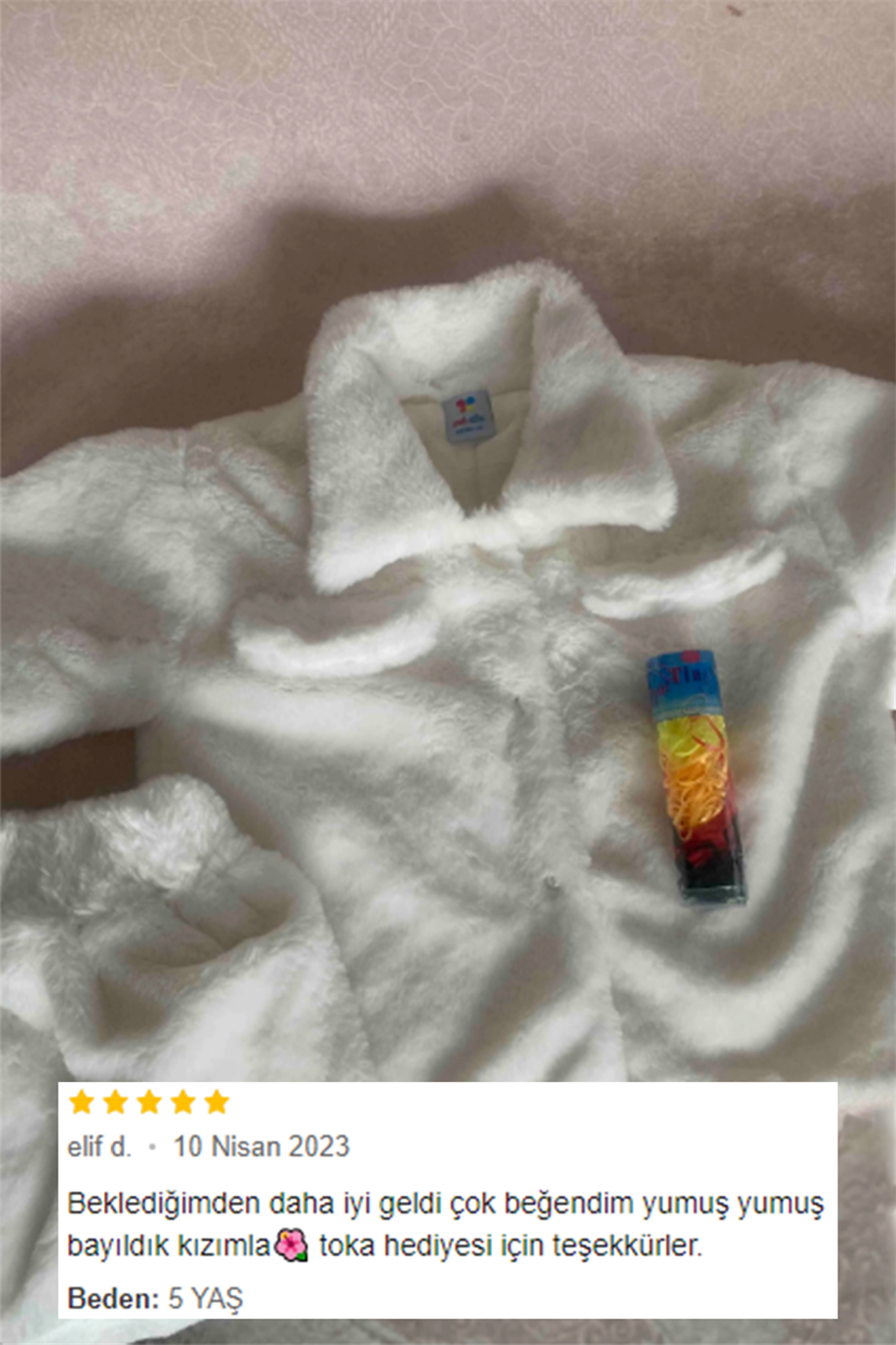 Kız Bebek ve Çocuk Peluş Kumaş Etekli Takım