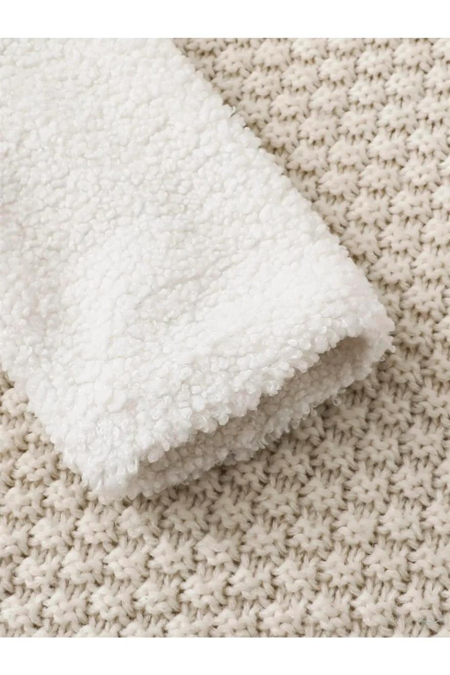 Kız Bebek Ve Çocuk Peluş Pofuduk Mont