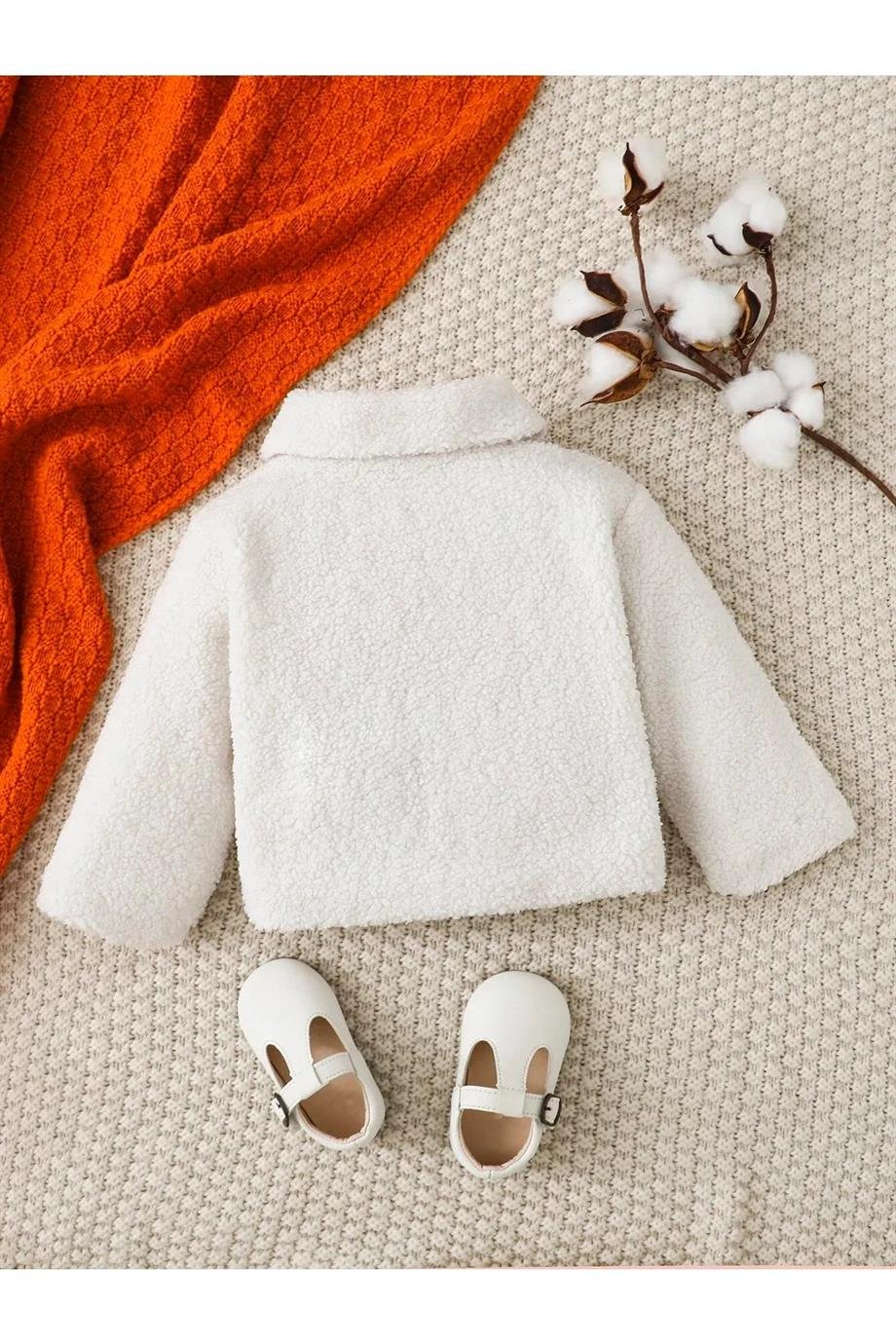 Kız Bebek Ve Çocuk Peluş Pofuduk Mont