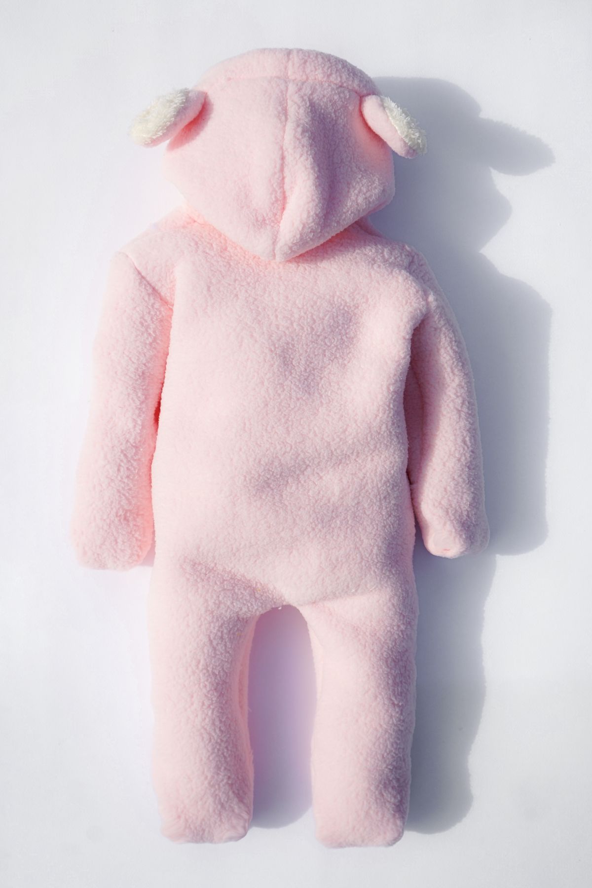 Kız Erkek Bebek Ve Çocuk Kapüşonlu Kışlık Peluş Ayı Tulum