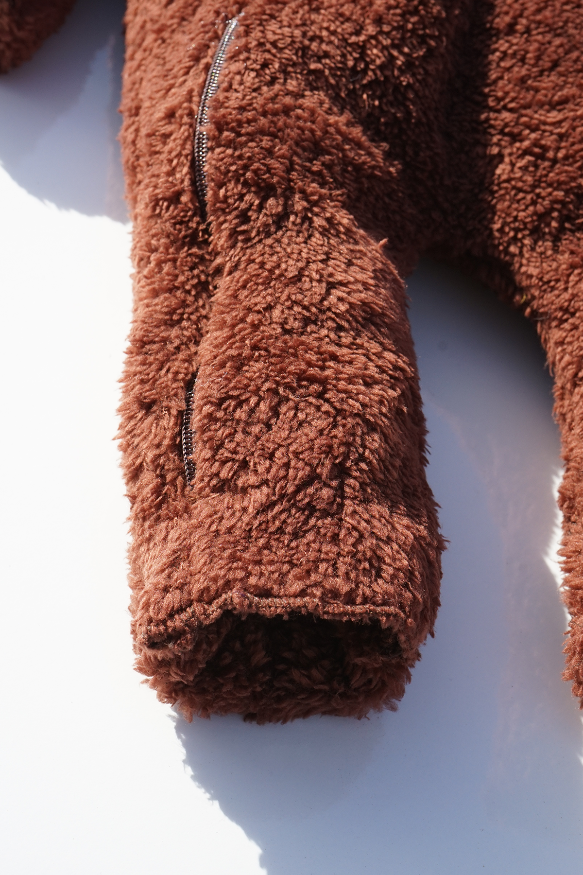 Kız Erkek Bebek Ve Çocuk Kapüşonlu Kışlık Peluş Ayı Tulum