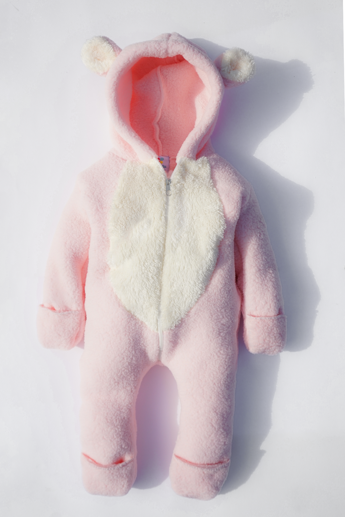 Kız Erkek Bebek Ve Çocuk Kapüşonlu Kışlık Peluş Ayı Tulum