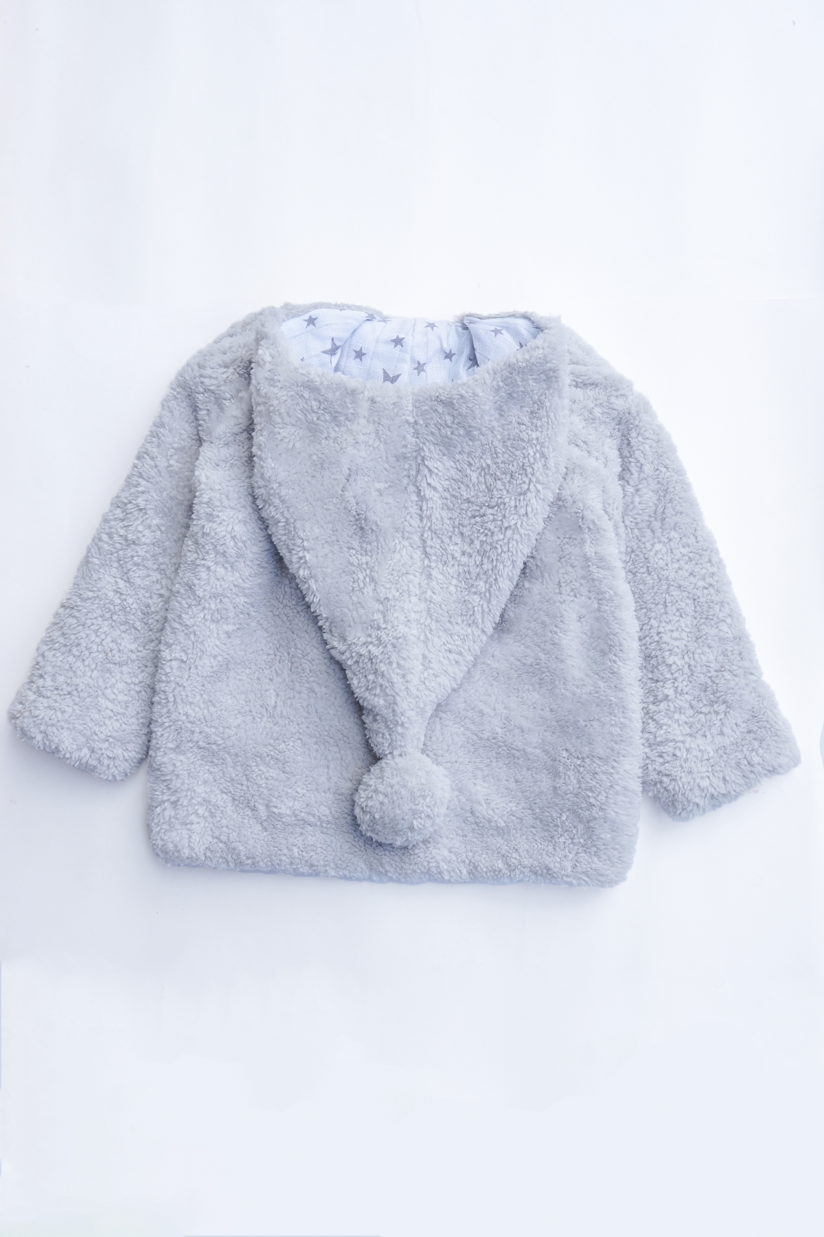 Kız Erkek Bebek Ve Çocuk Müslin Astarlı Ponponlu Kapüşonlu Mont