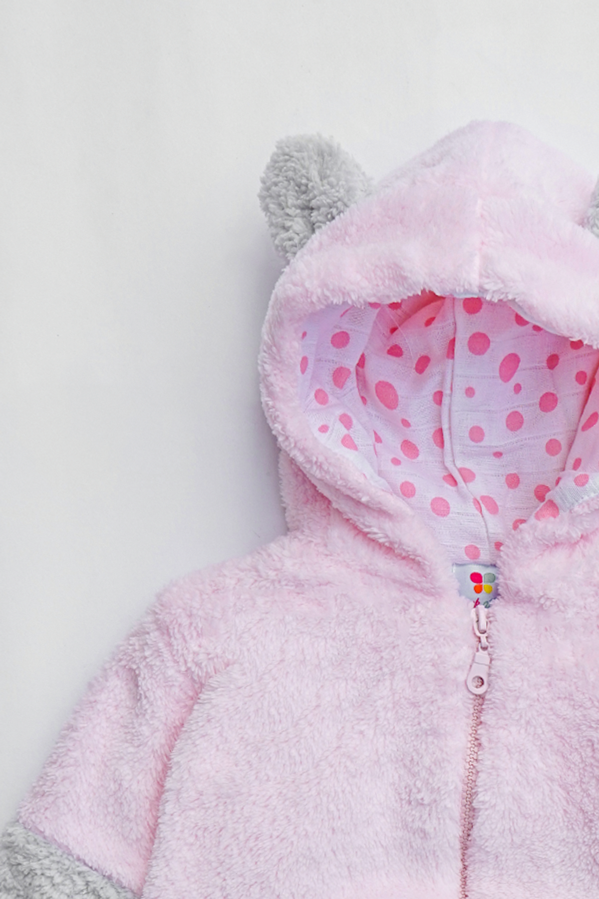 Kız Erkek Bebek Ve Çocuk Müslin Astarlı Ayıcıklı Peluş Mont