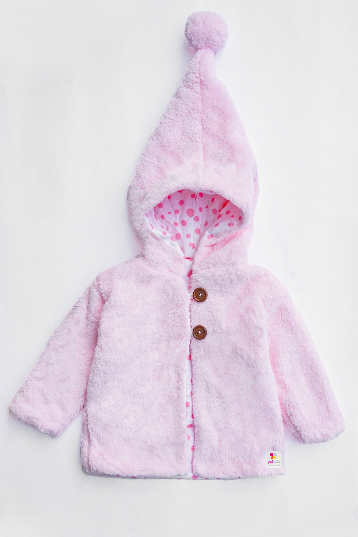 Kız Erkek Bebek Ve Çocuk Müslin Astarlı Ponponlu Kapüşonlu Mont