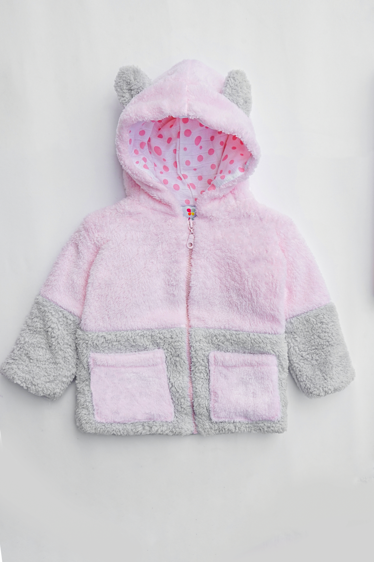 Kız Erkek Bebek Ve Çocuk Müslin Astarlı Ayıcıklı Peluş Mont