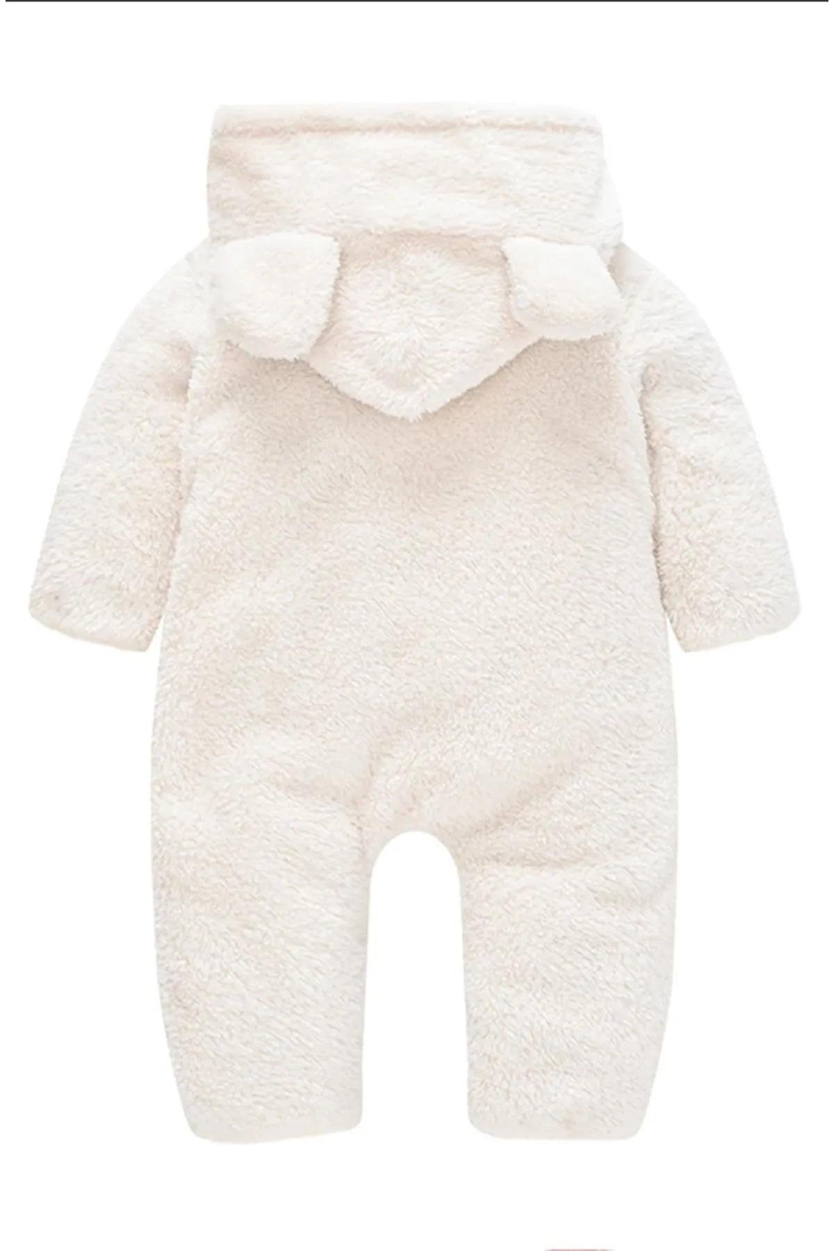 Kız Erkek Bebek Ve Çocuk Peluş Ayıcık Tavşan İkili Tulum