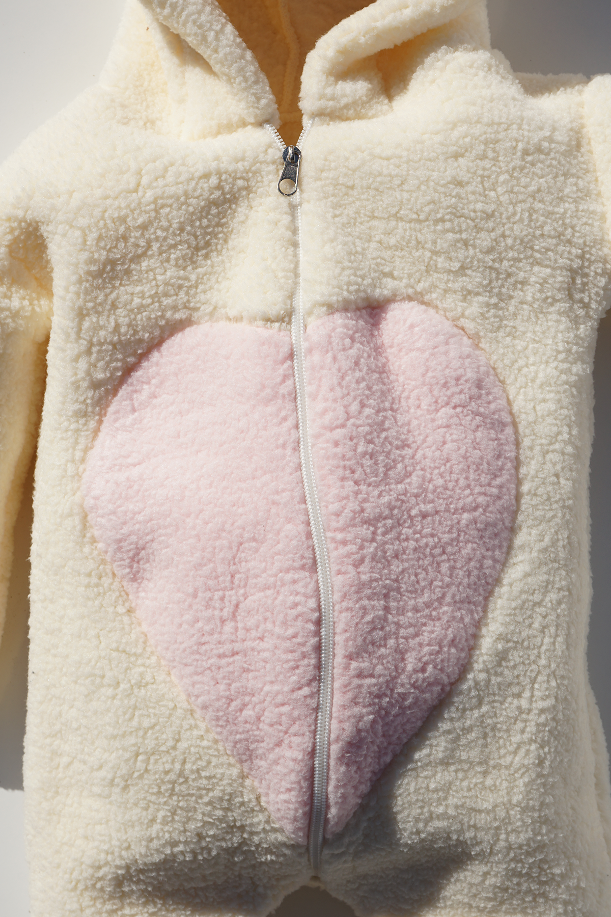 Kız Erkek Bebek Ve Çocuk Peluş Fermuarlı Kışlık Tavşan Tulum