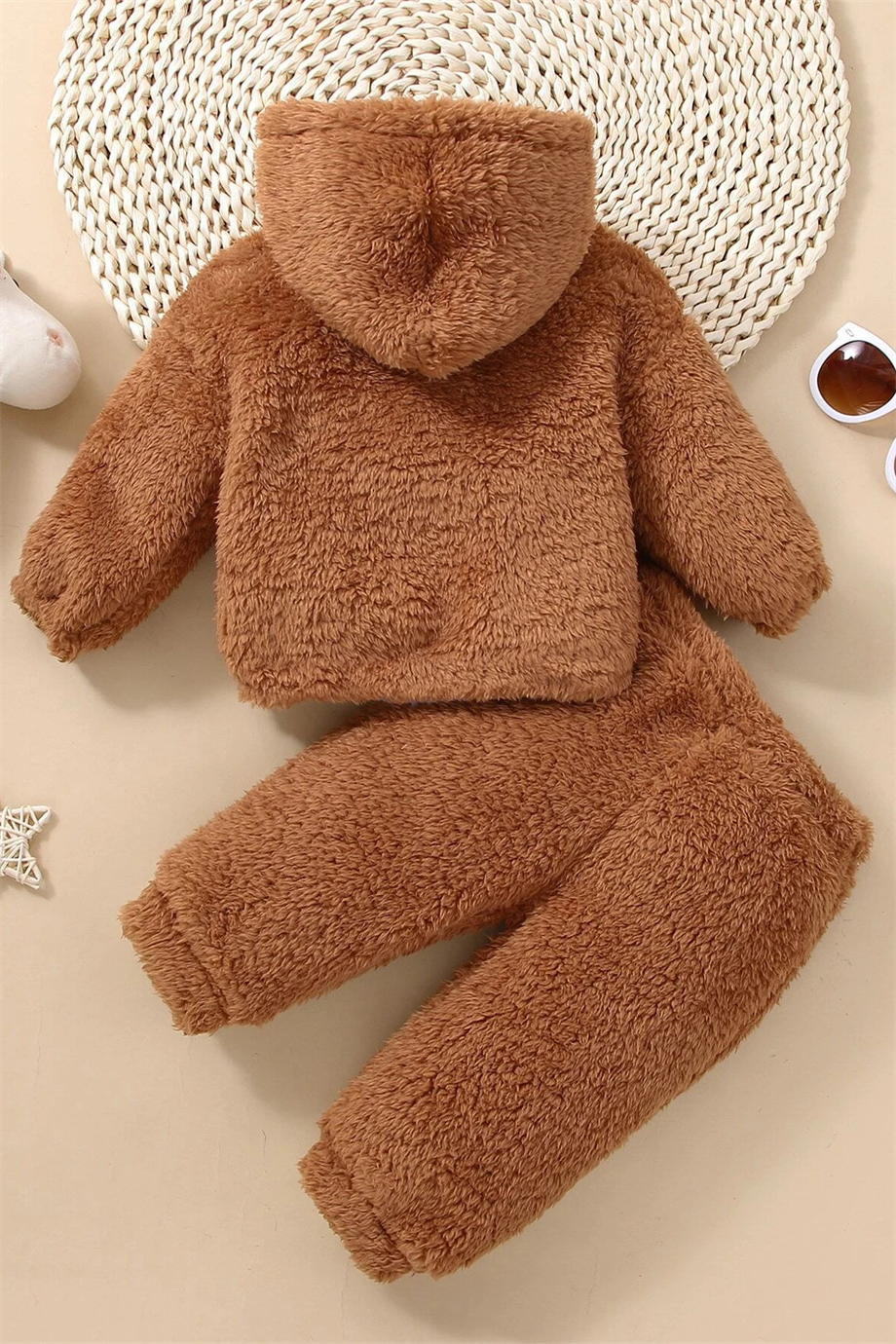 Kız Erkek Bebek ve Çocuk Pofuduk Fermuarlı Takım