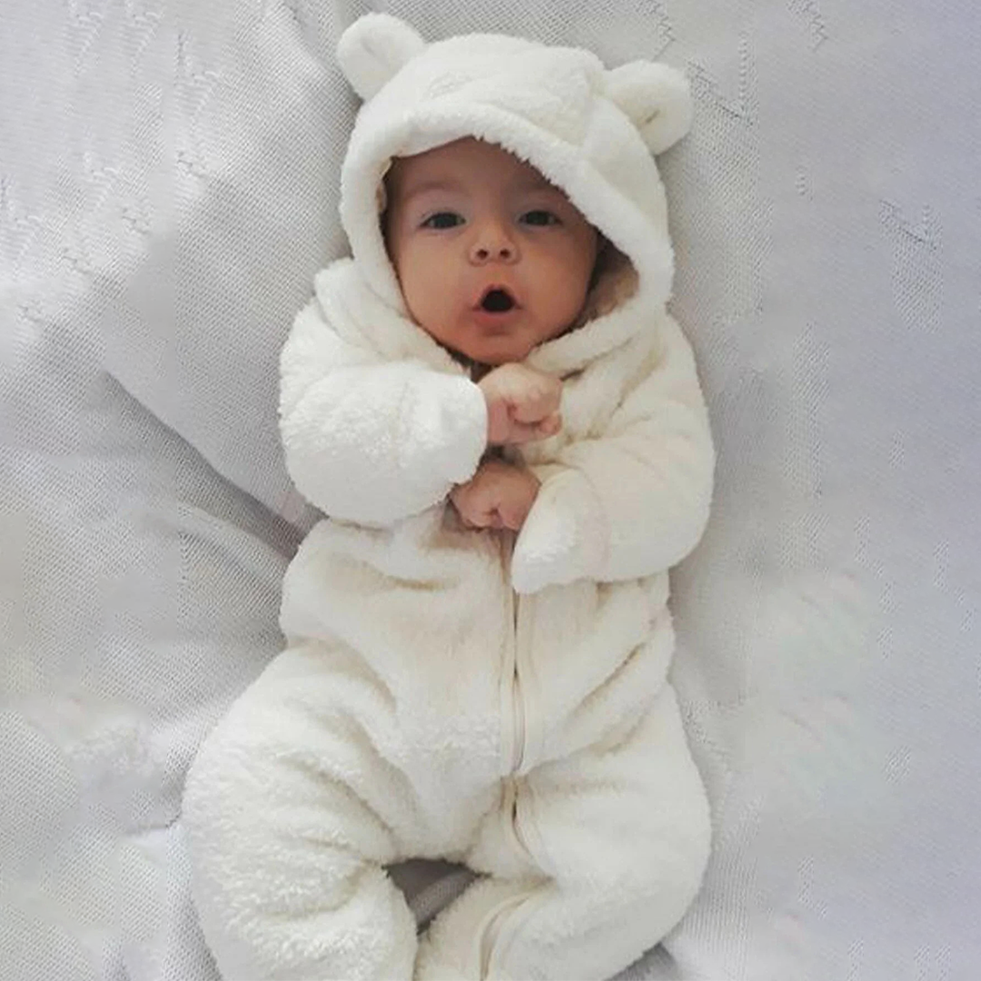 Unisex Ayıcık Peluş Çocuk Tulum