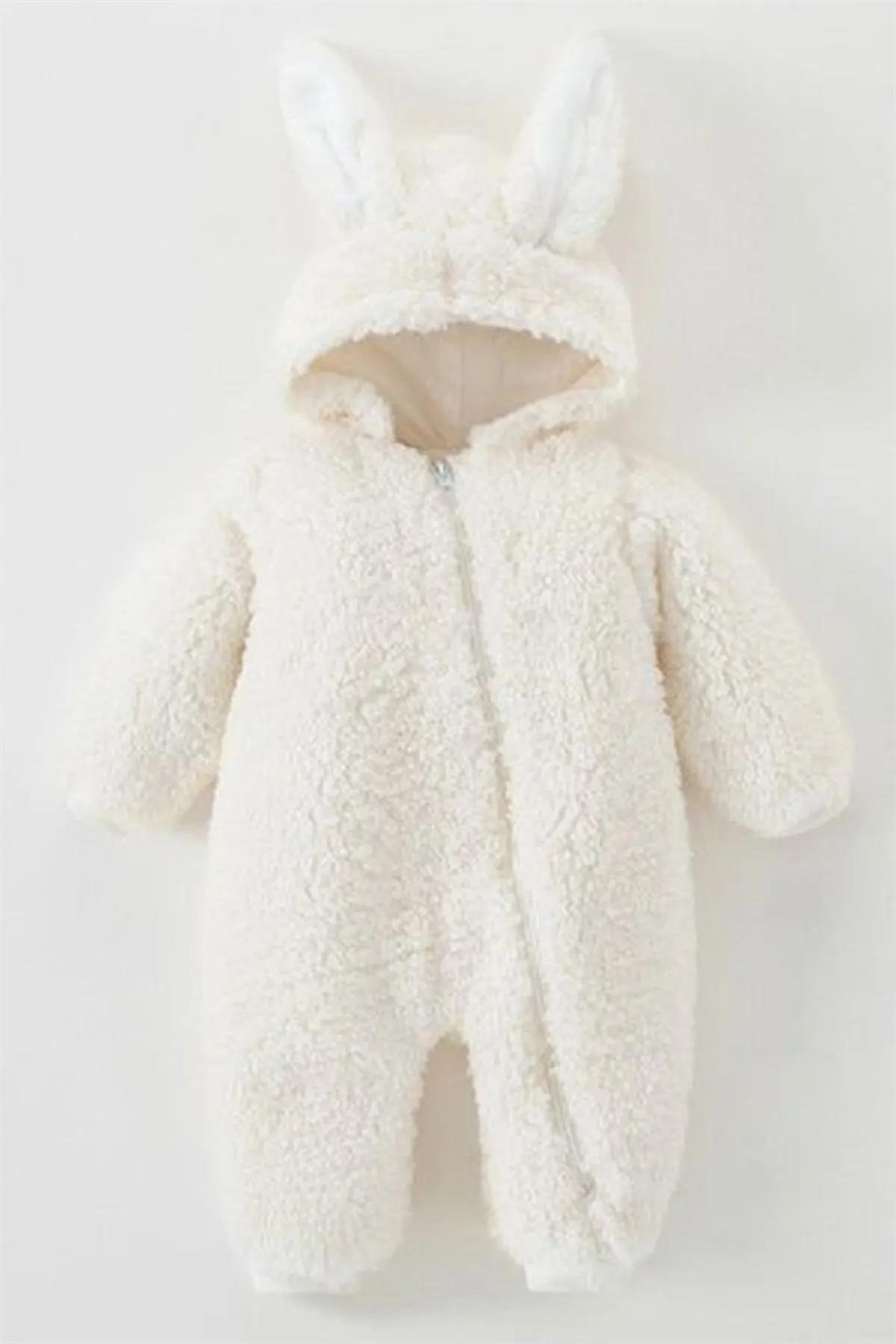 Unisex Tavşan Peluş Çocuk Tulum 
