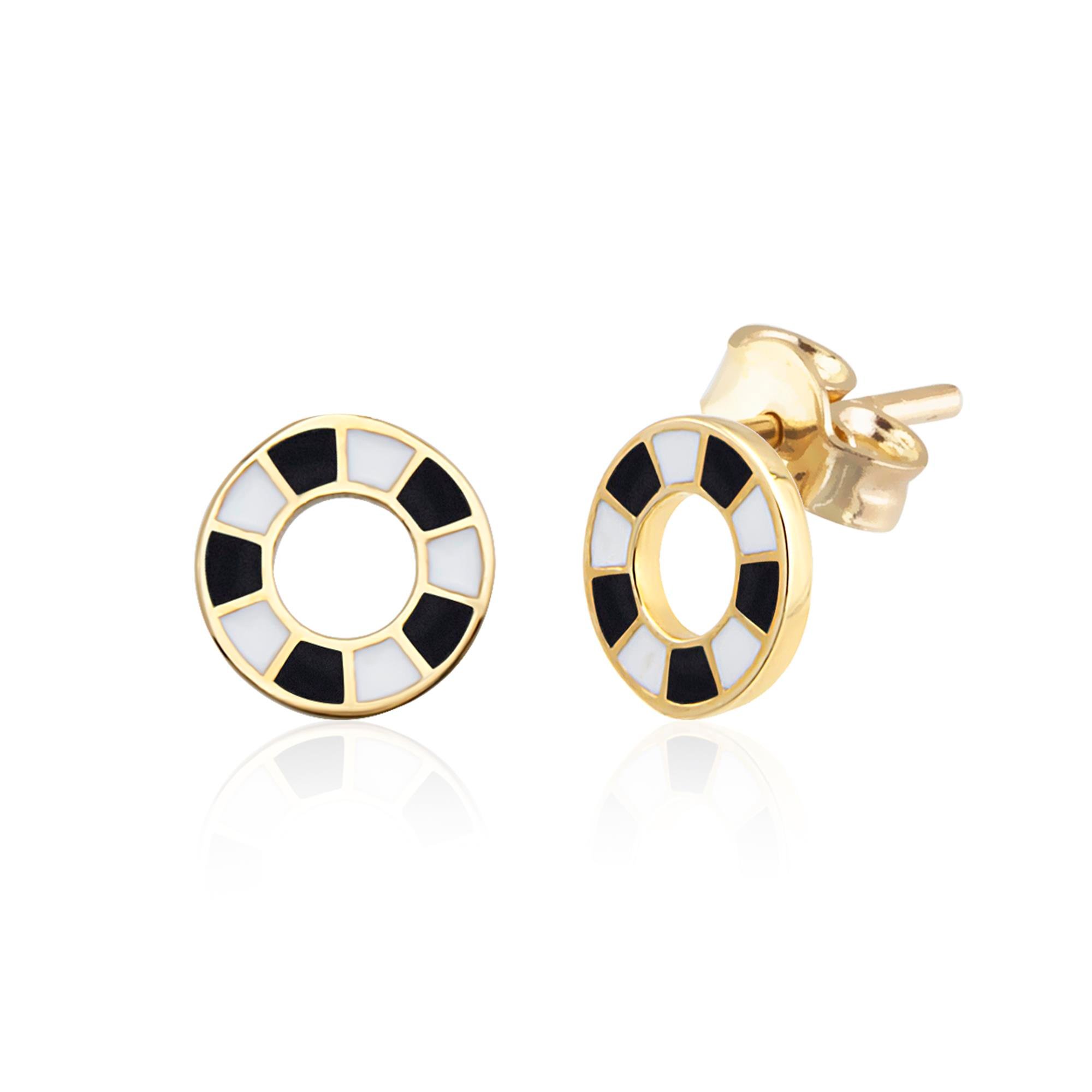 14 Ayar Altın Abierto Halka Küpe 