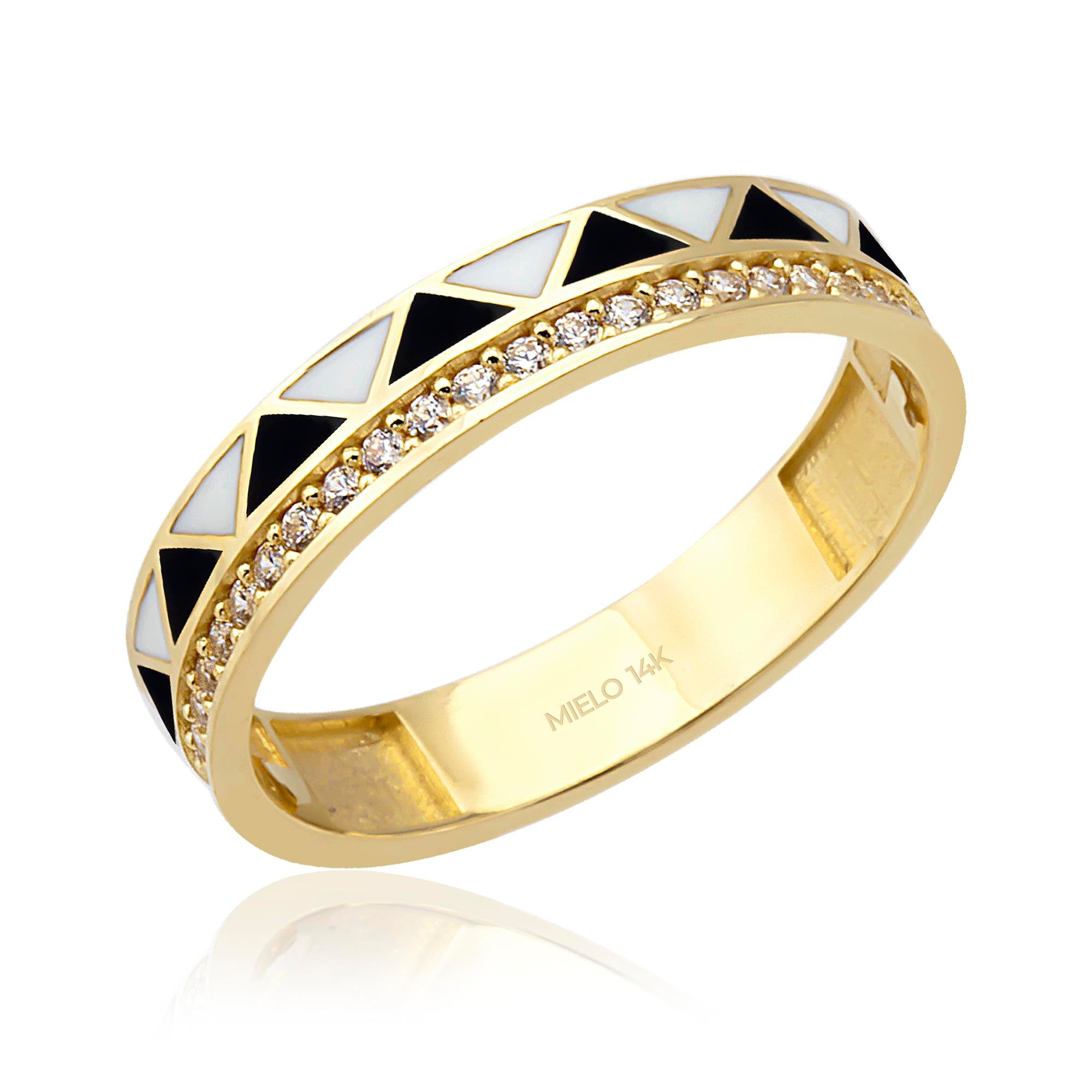 14 Ayar Altın Abierto Yüzük 