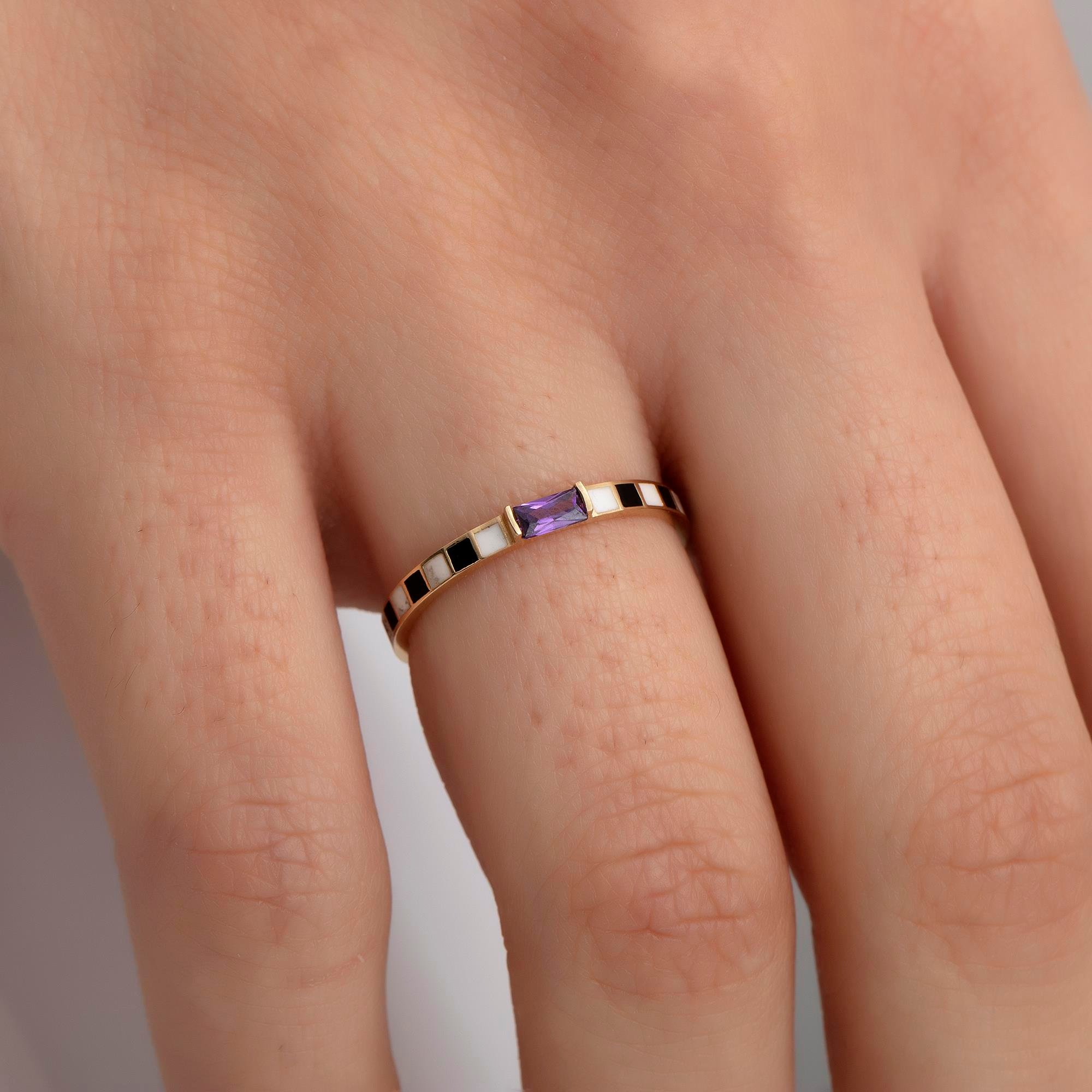 14 Ayar Altın Abierto Yüzük 