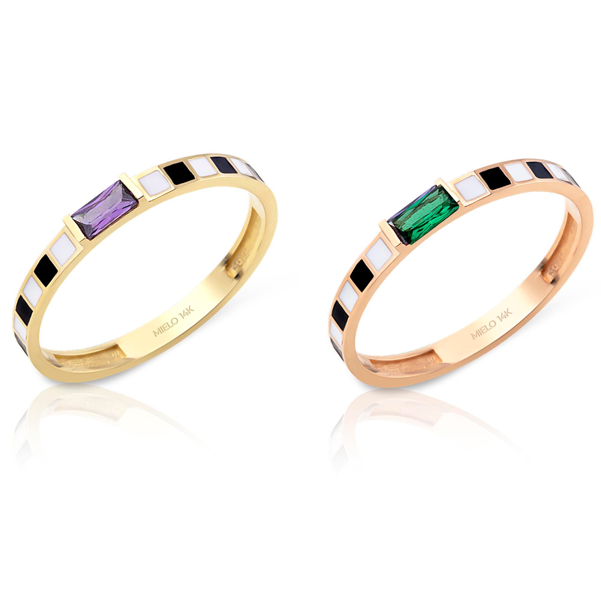 14 Ayar Altın Abierto Yüzük 