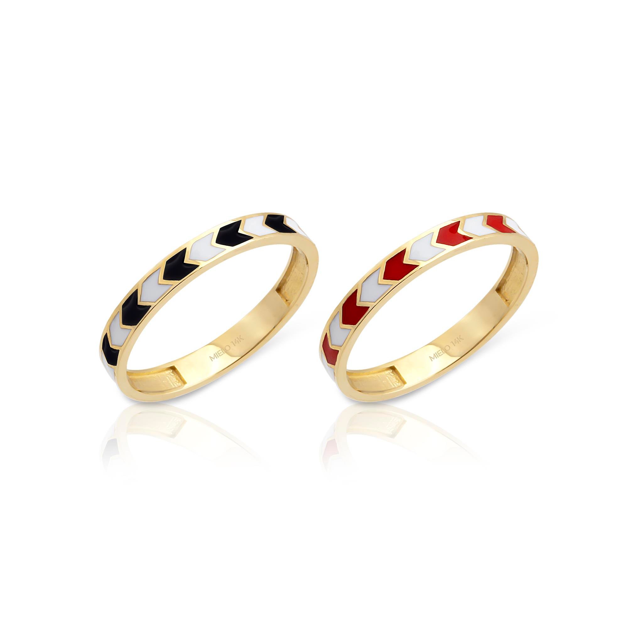 14 Ayar Altın Abierto Yüzük 